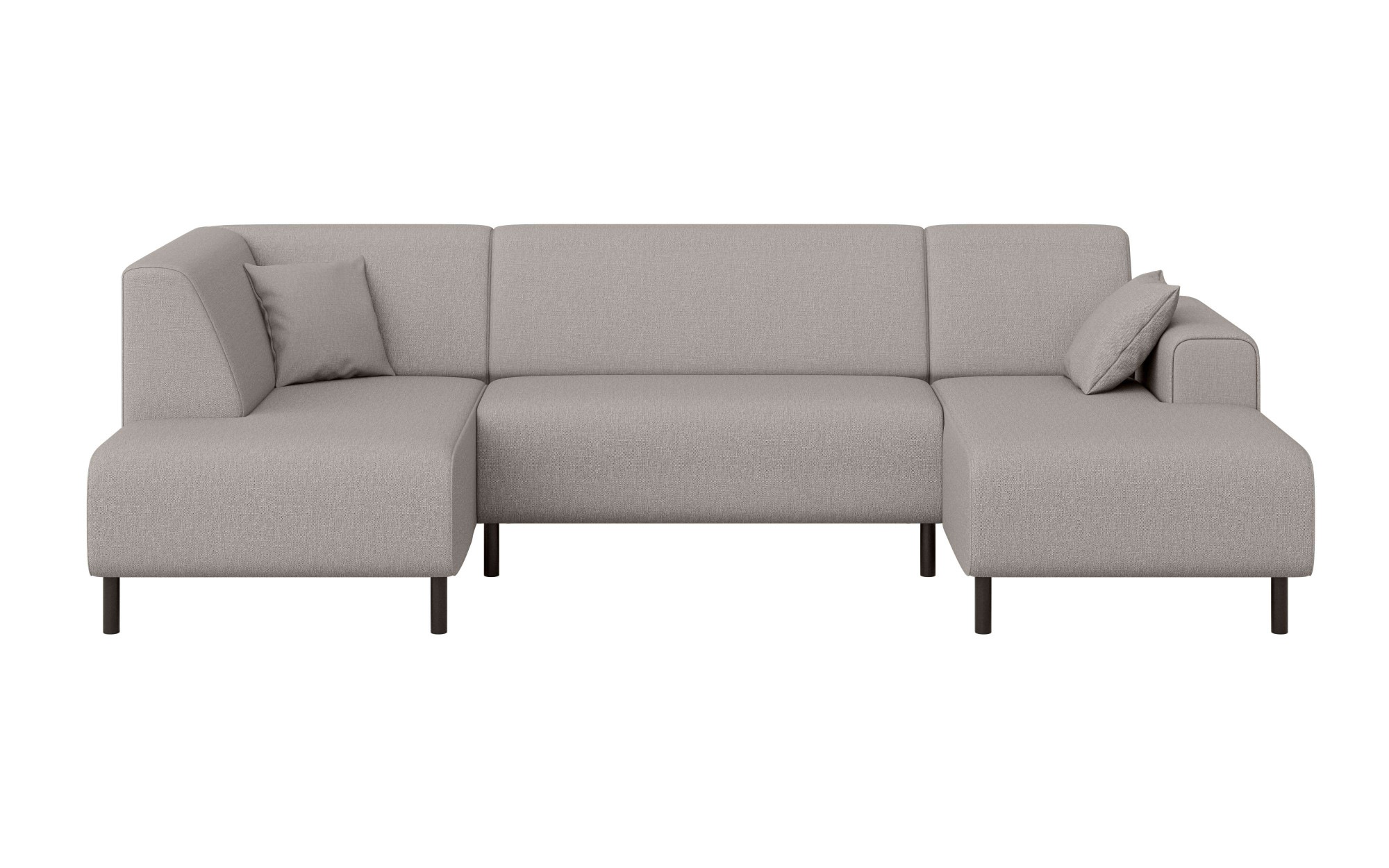 Home affaire Wohnlandschaft »ARROS U-Form mit Wellenunterfederung, Maße B/T/H: 300/163/81 cm«, incl. Zierkissen, mit Recamiere links/rechts bestellbar, auch in Cord