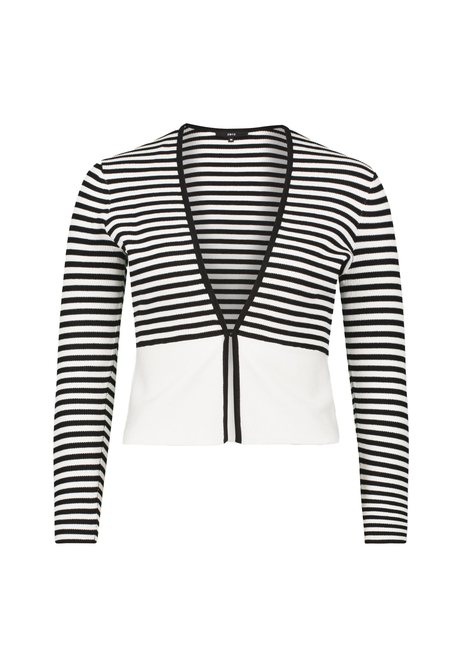 Zero Strickjacke "zero Damen Strickjacke mit Streifen", Plain/ohne Details günstig online kaufen