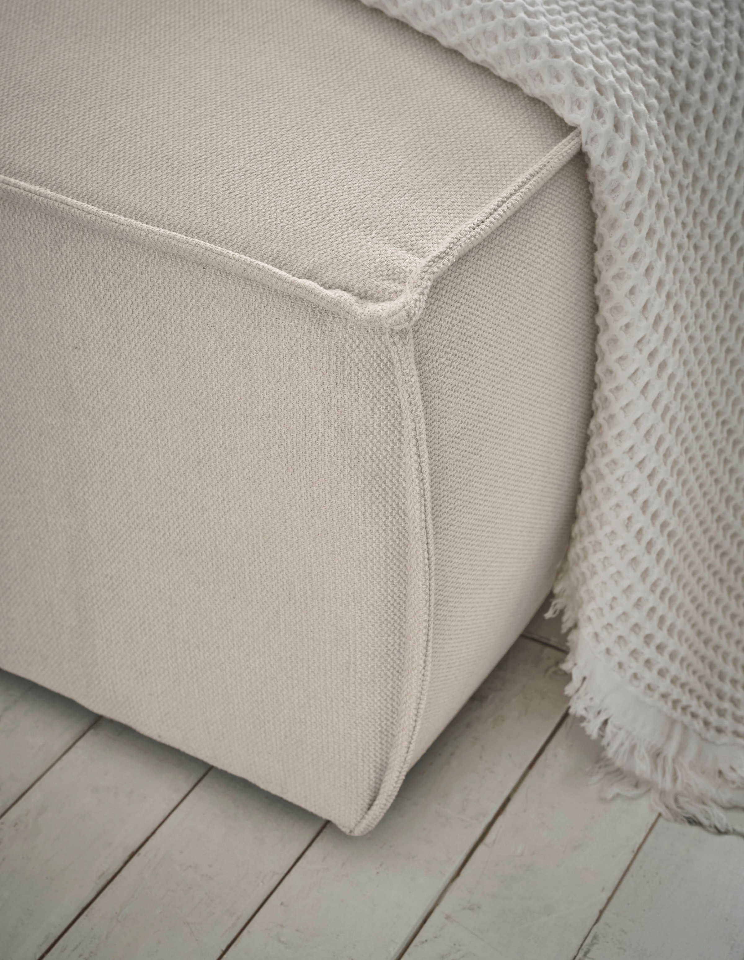 andas Wohnlandschaft »FINNLEY U-Form XXL 329 cm, Schlafsofa, Schlaffunktion m. Bettkasten«, (194/139 cm), Bouclé, Struktur und Cord