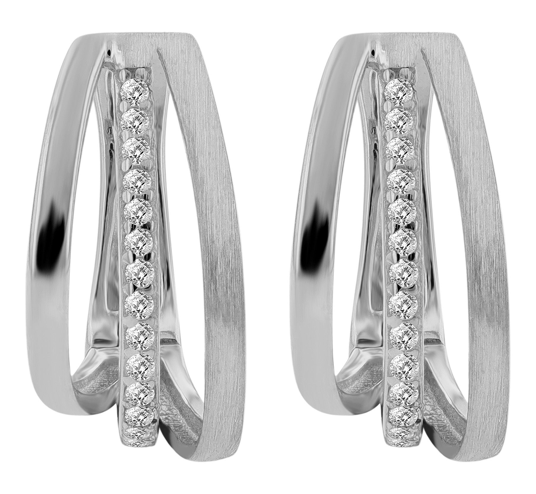 Paar Ohrhänger ADELIA´S "Damen Ohrringe – Ohrstecker aus 925 Silber mit Zirkonia", Damen, Gr. Damen, Silber 925 (Sterlingsilber), silber, Ohrringe, Ein Geschenk, das Freude macht 8