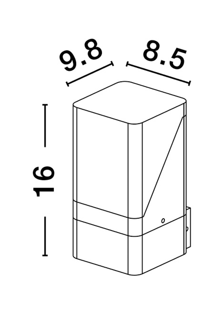 Nova Luce Außen-Wandleuchte »SELENA« E27 1 Stk.