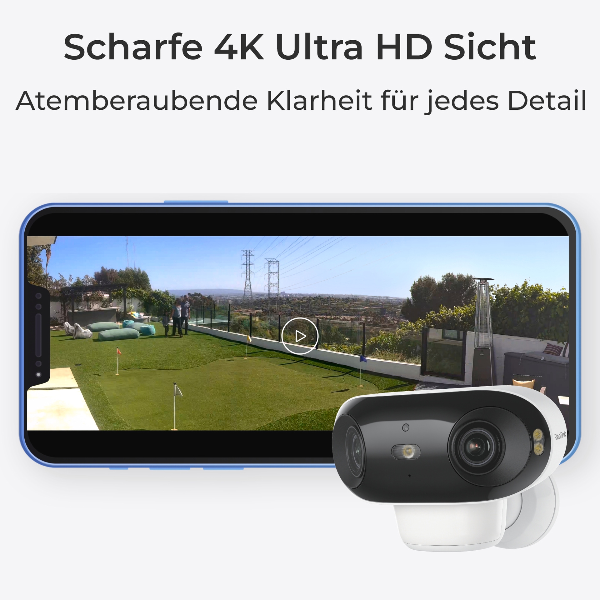 Reolink Überwachungskamera »Hub 1 + Argus Series B740X + Solarpanel«, Außenbereich