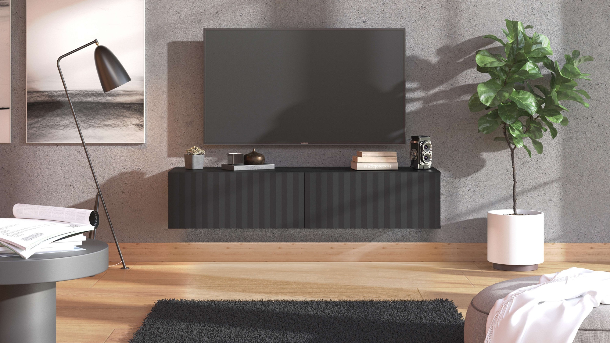 INOSIGN Lowboard "Antibes TV-Lowboard, Breite 192/154/128 cm, TV-Schrank", günstig online kaufen