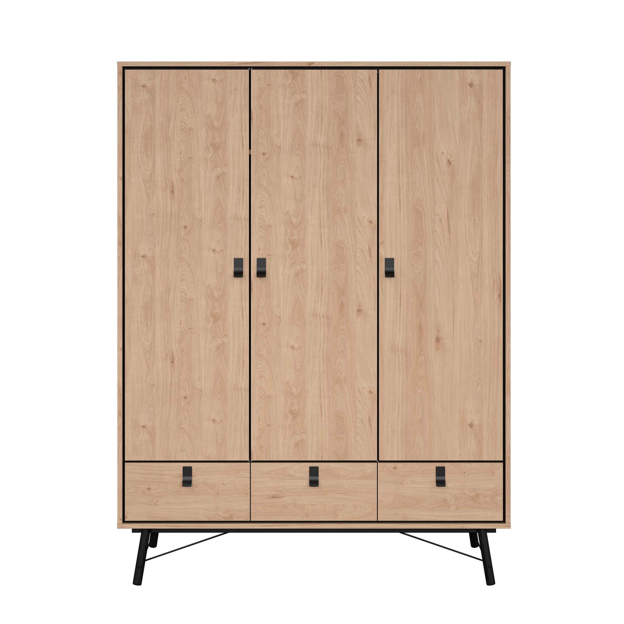 andas Kleiderschrank »RY«, mit 3 Türen und 3 Schubladen, Breite/Höhe 150/200 cm