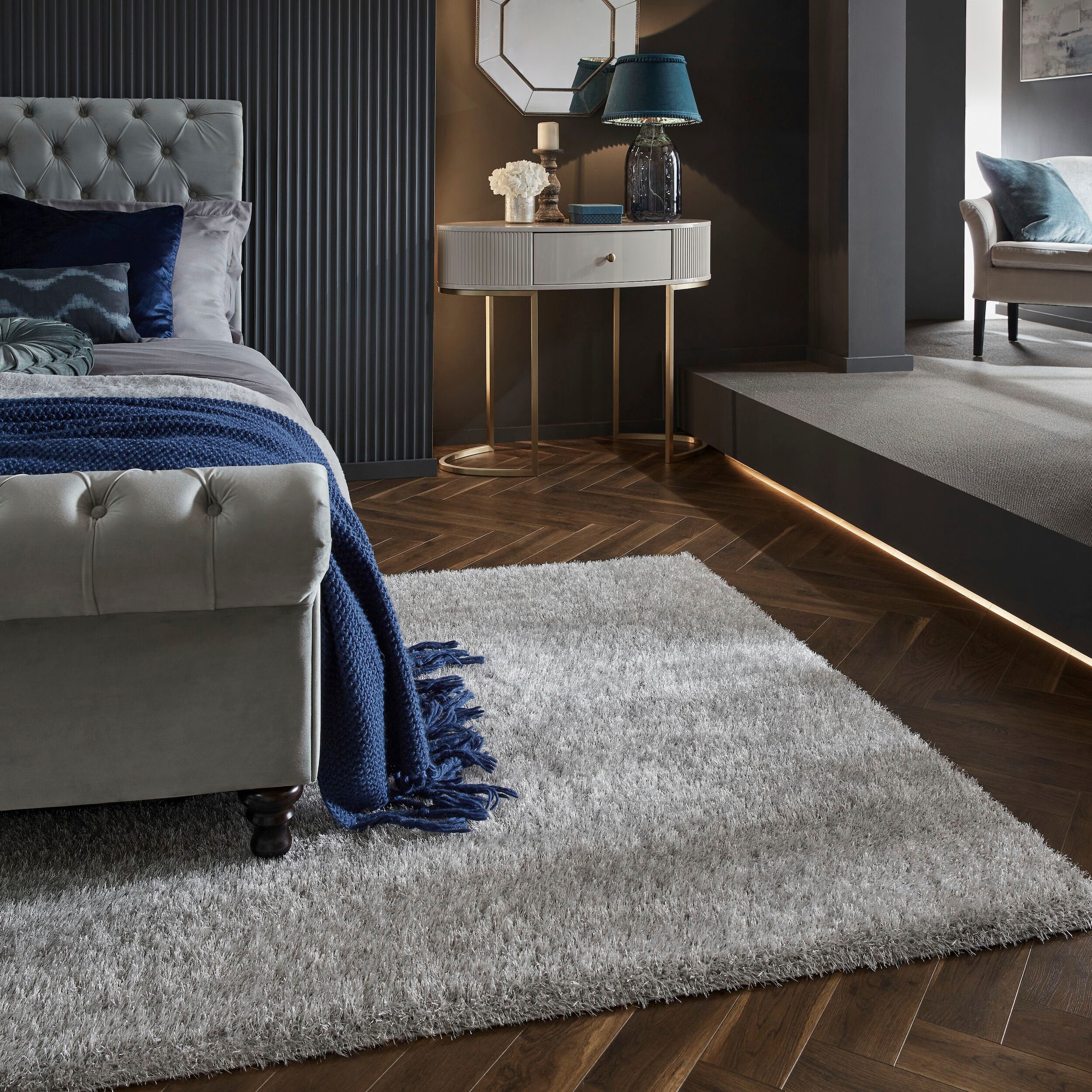 FLAIR RUGS Hochflor-Teppich "Velvet" rechteckig 40 mm Höhe günstig online kaufen