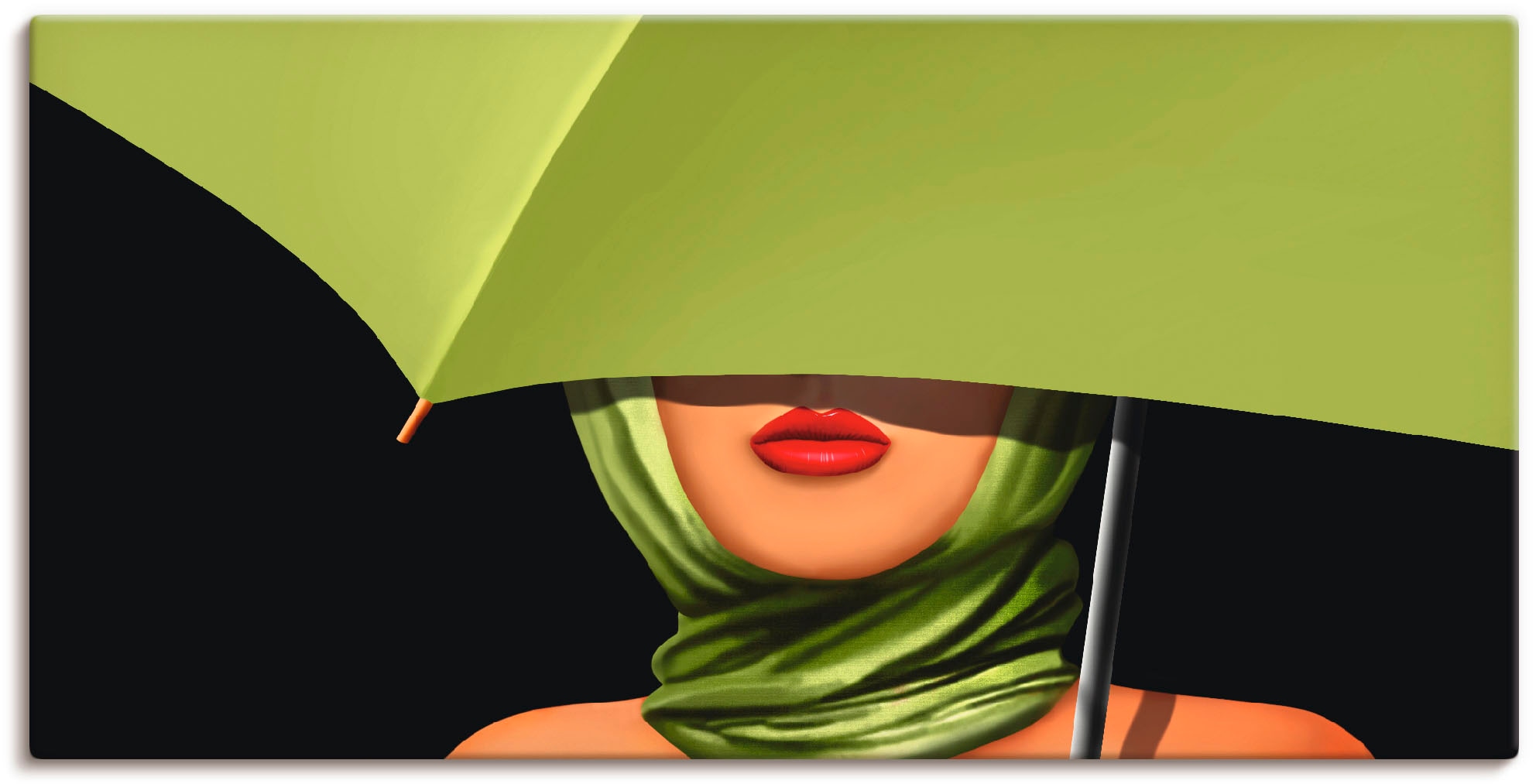 Artland Wandbild "Rote Lippen" Mode 1 Stk. tlg. als Leinwandbild, Poster, W günstig online kaufen