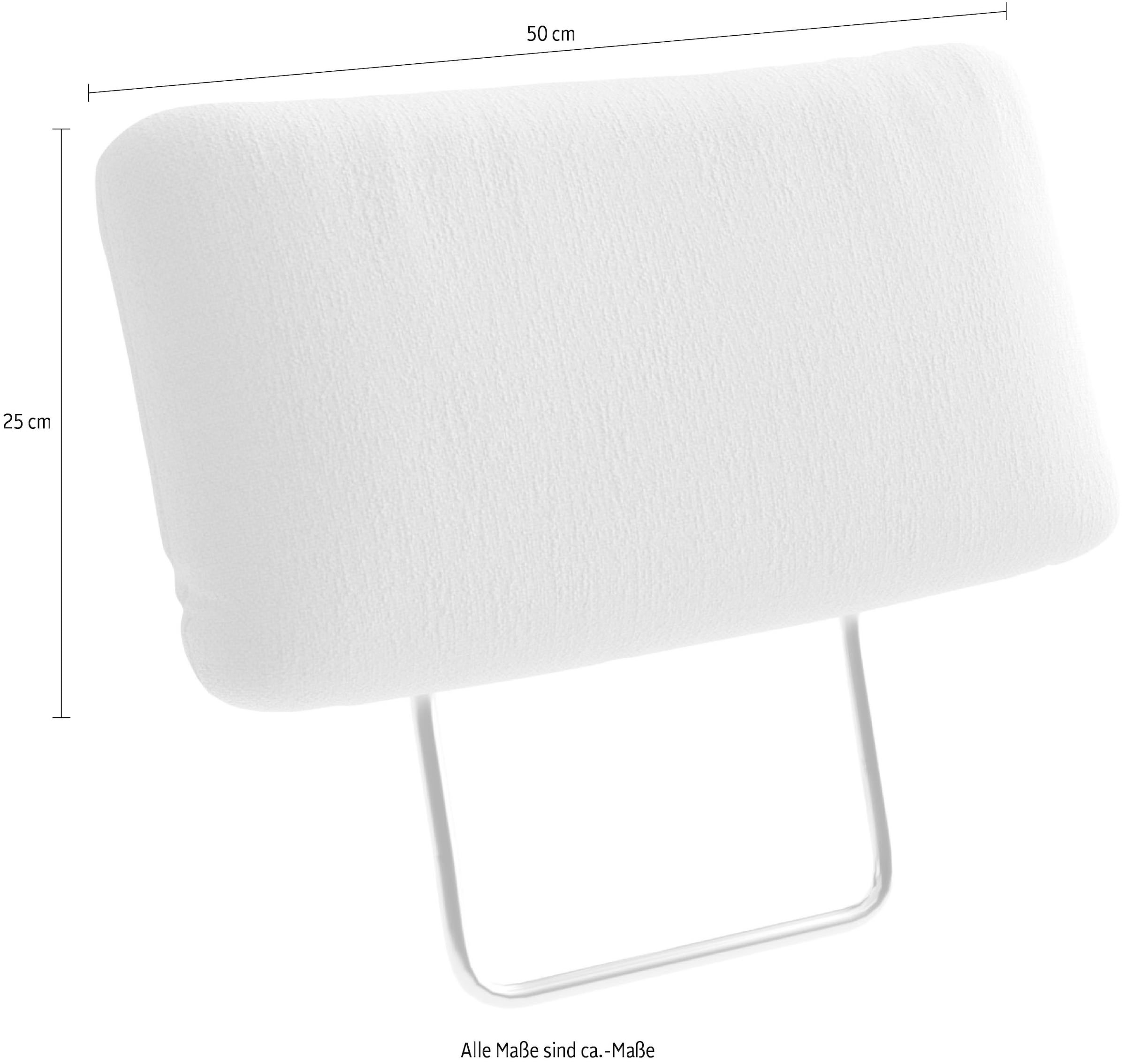sit&more Sofa-Kopfstütze »Chelsea, B: 50 cm« Set,  2 Stück, verschiedene Stofffarben