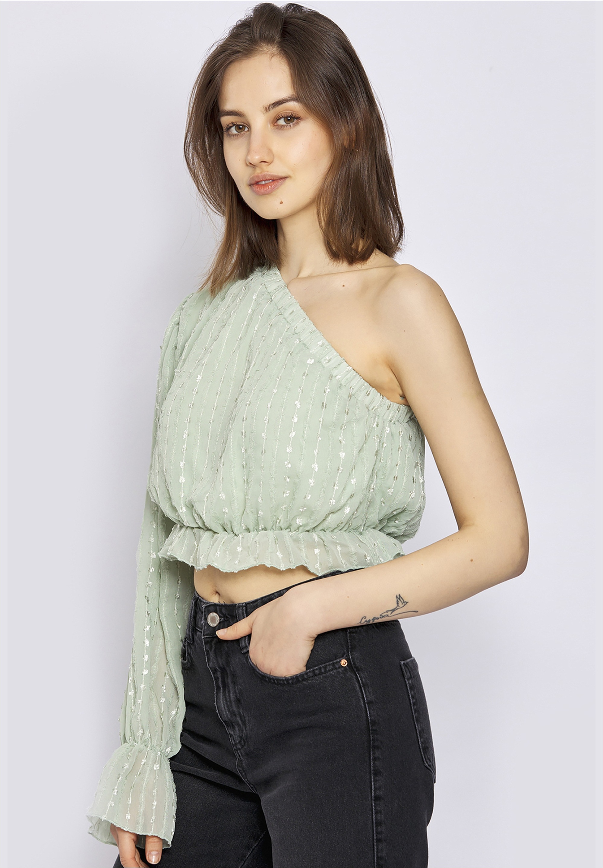 Thumbnail - freshlions Klassische Bluse 1 Stk. im asymmetrischen Design