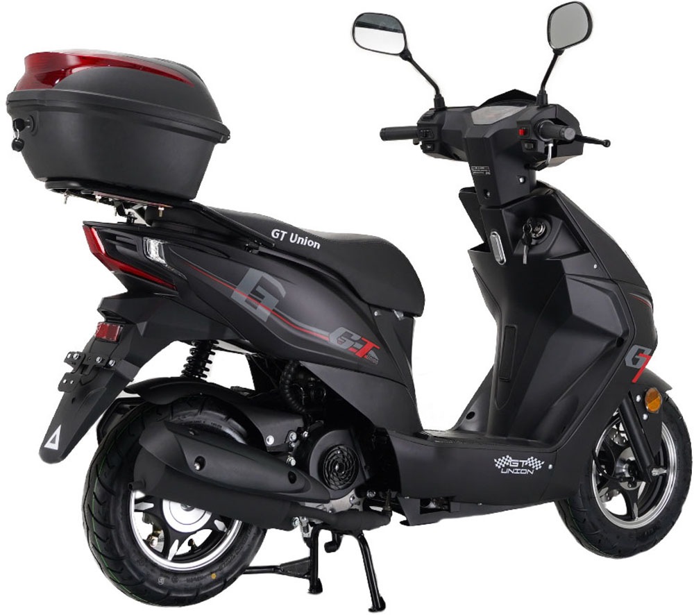GT UNION Motorroller »Sonic X 45«, 49,6 cm³, 45 km/h, Euro 5, 3 PS, (Komplett-Set, 2 tlg.), Luftgekühlter Motor