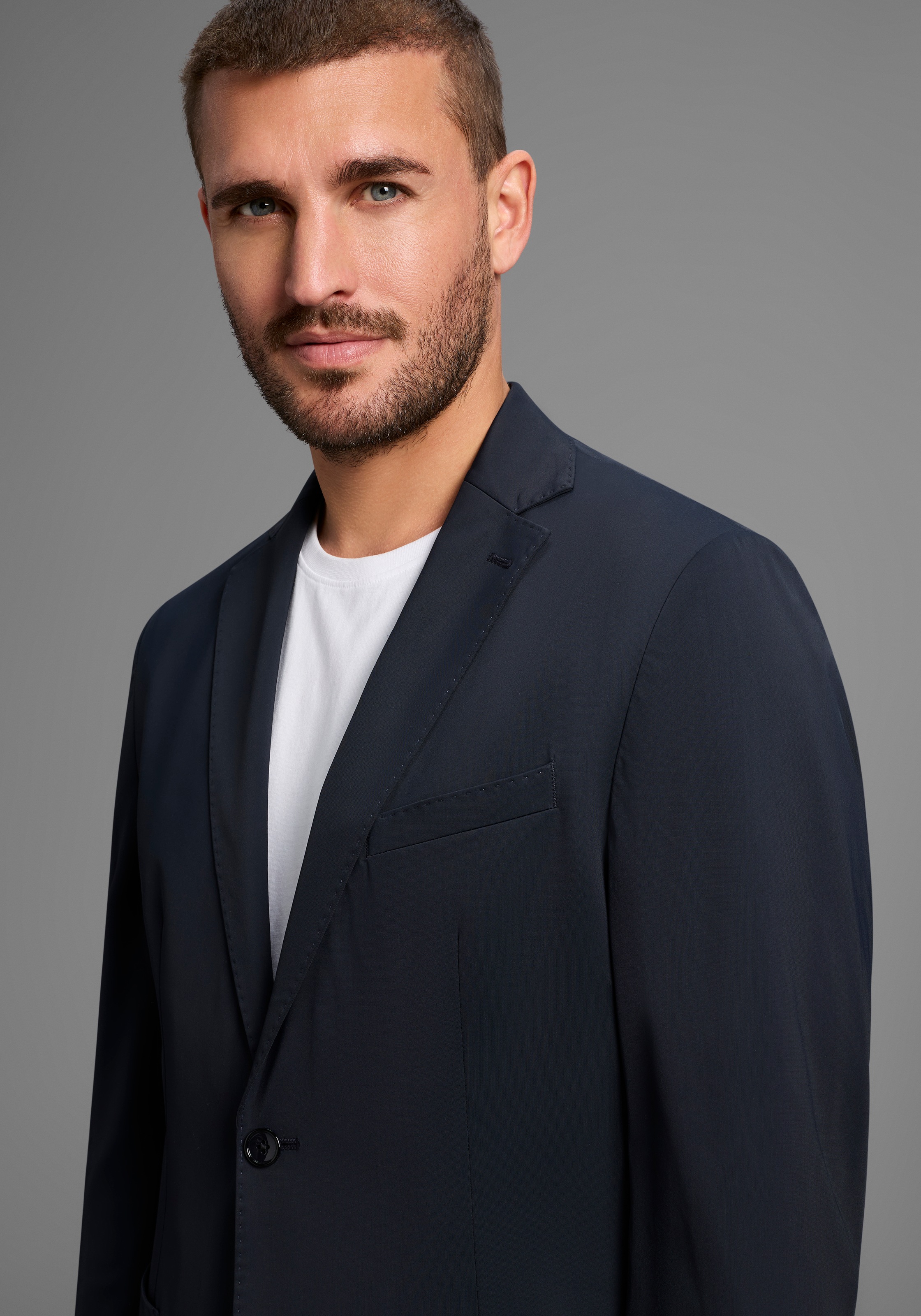 Thumbnail - Bruno Banani Anzug "Packable Suit, Anzug" Sakko & Hose, slim fit perfekt für Reisen immer Top gestylt ohne Knitterfalten