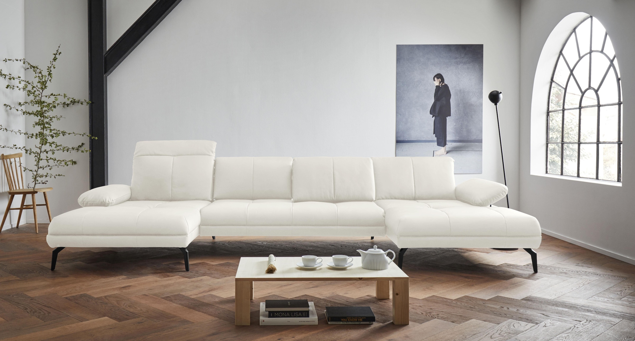 Home affaire Wohnlandschaft "Stenlille Multifunktions-Sofa, U-Form" incl. S günstig online kaufen