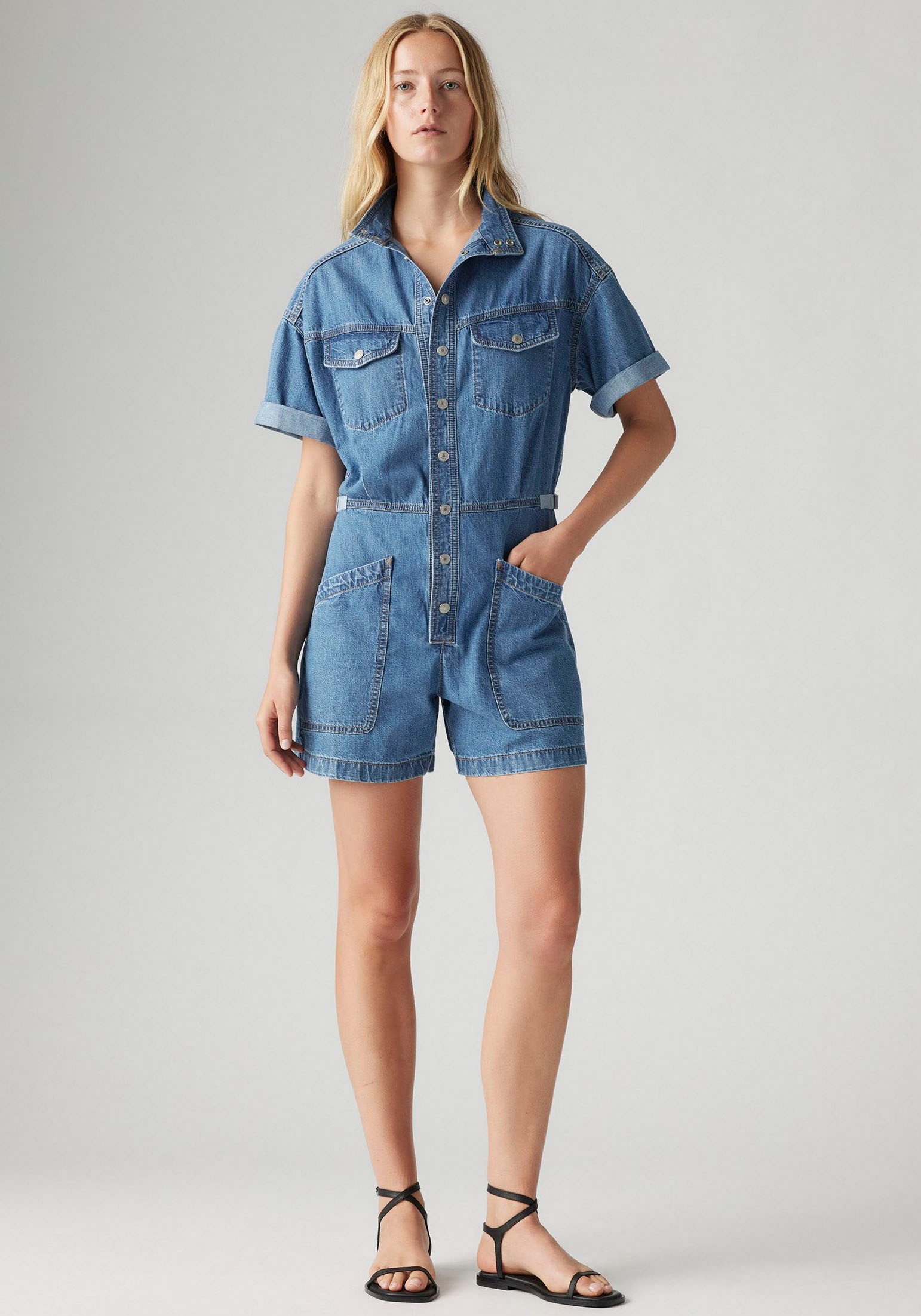 Thumbnail - Levis Kurzoverall "SS SURPLUS ROMPER" im Jeans-Look