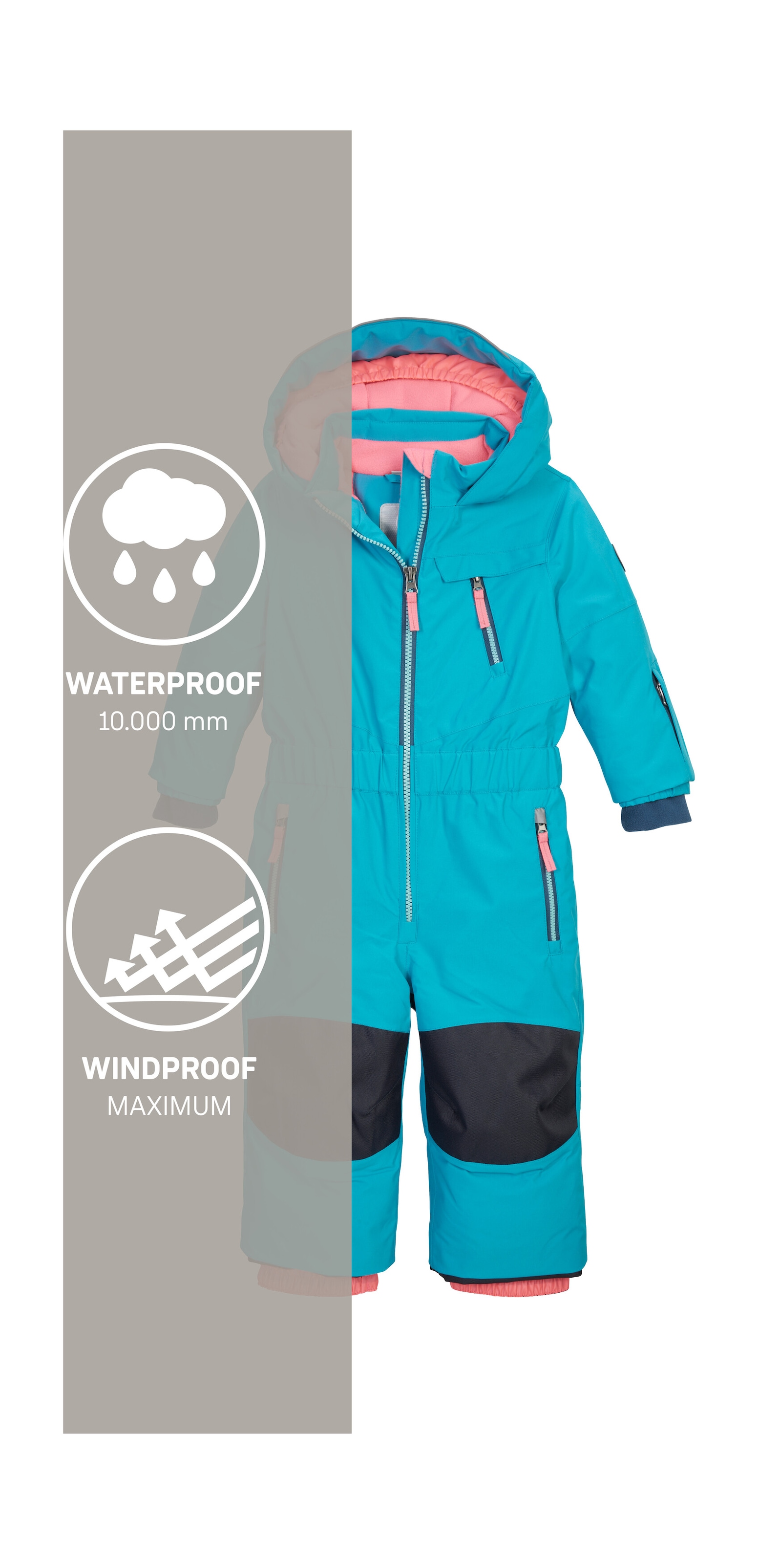 first instinct by killtec Overall »FISW 46 MNS ONPC«, Wind- u wasserdichter Schneeanzug mit verlängerbaren Armen und Beinen