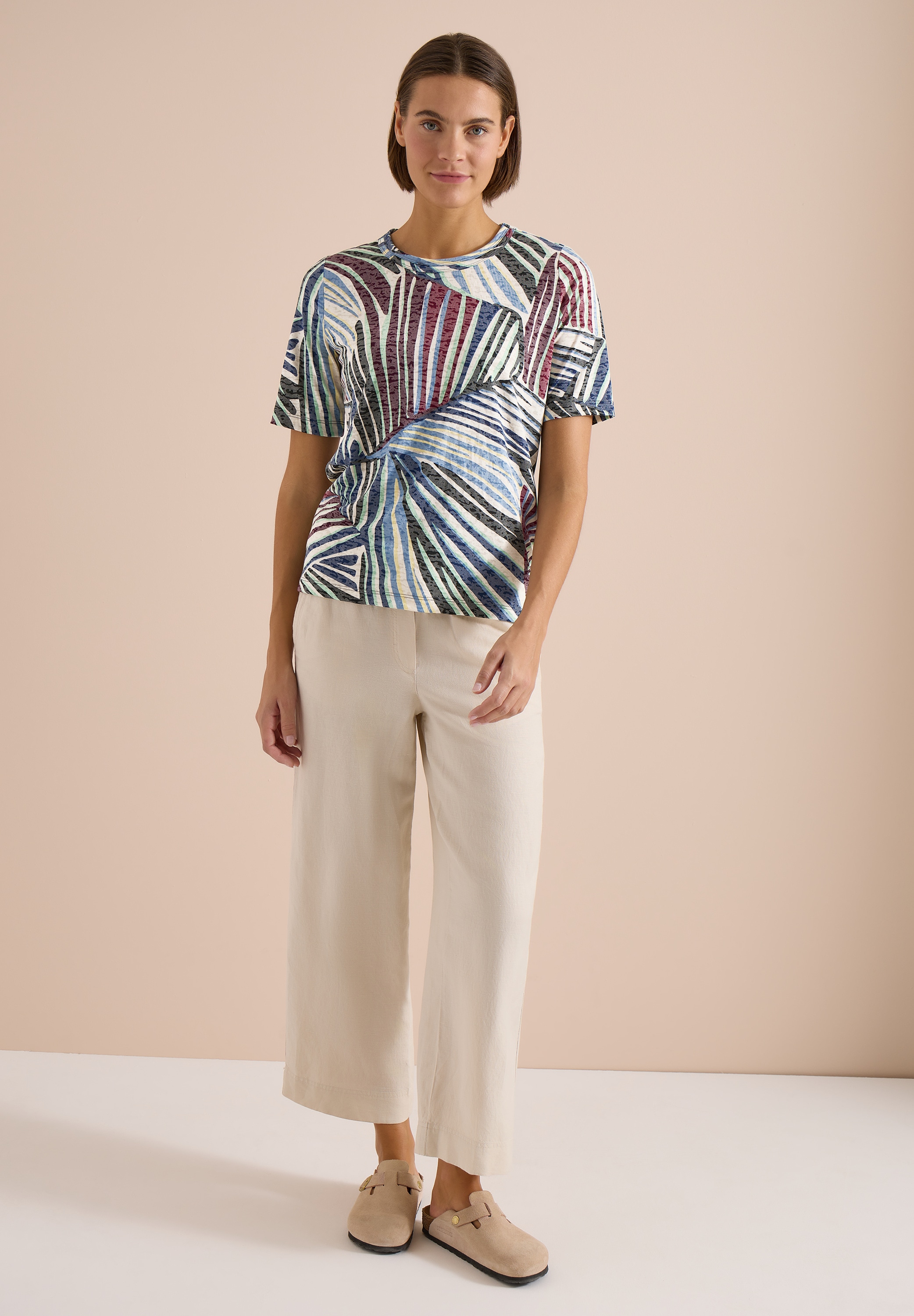 Cecil Print-Shirt mit allover Print