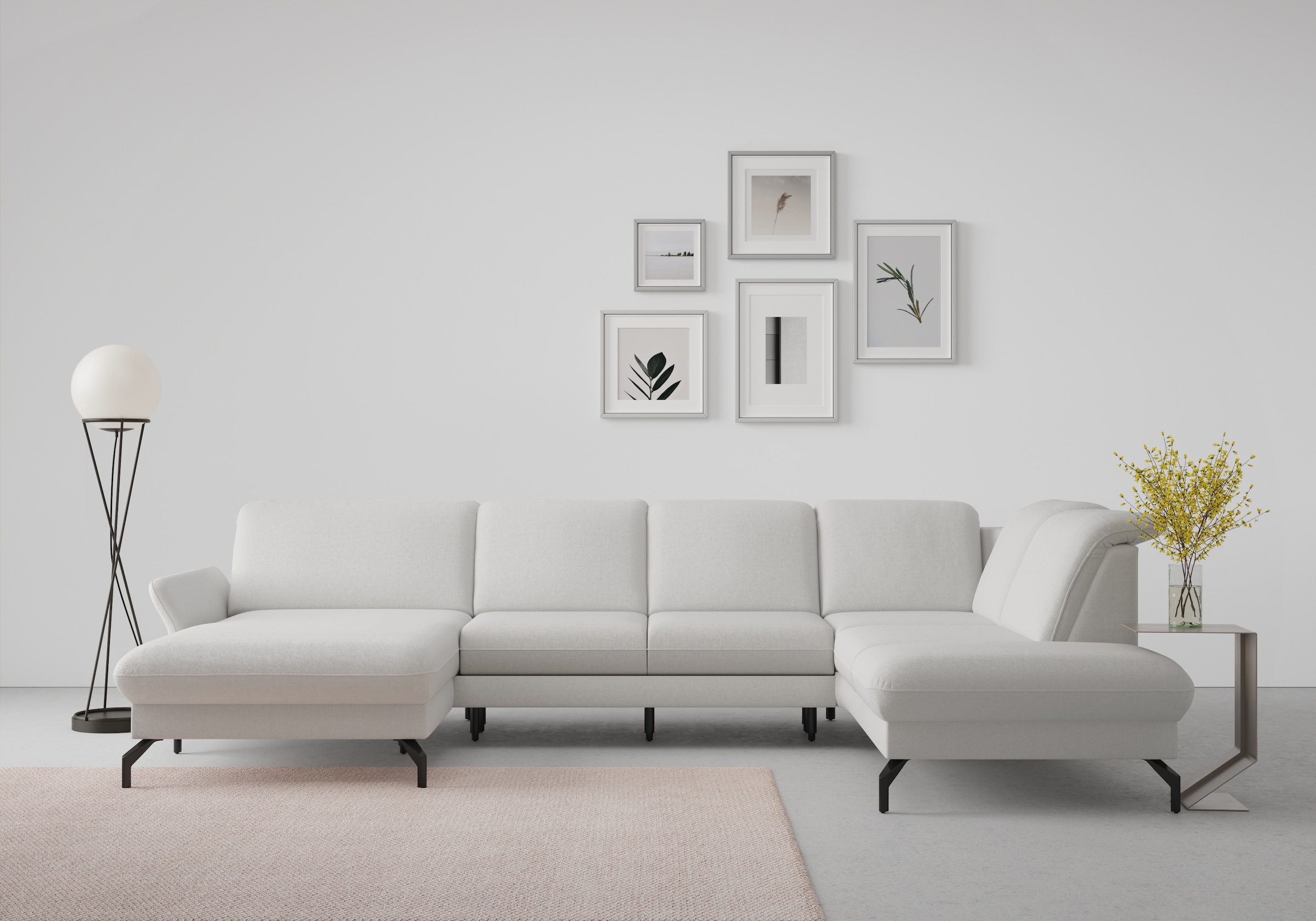 Sit & More Fashion U-Shape Sofa Light Grey 10