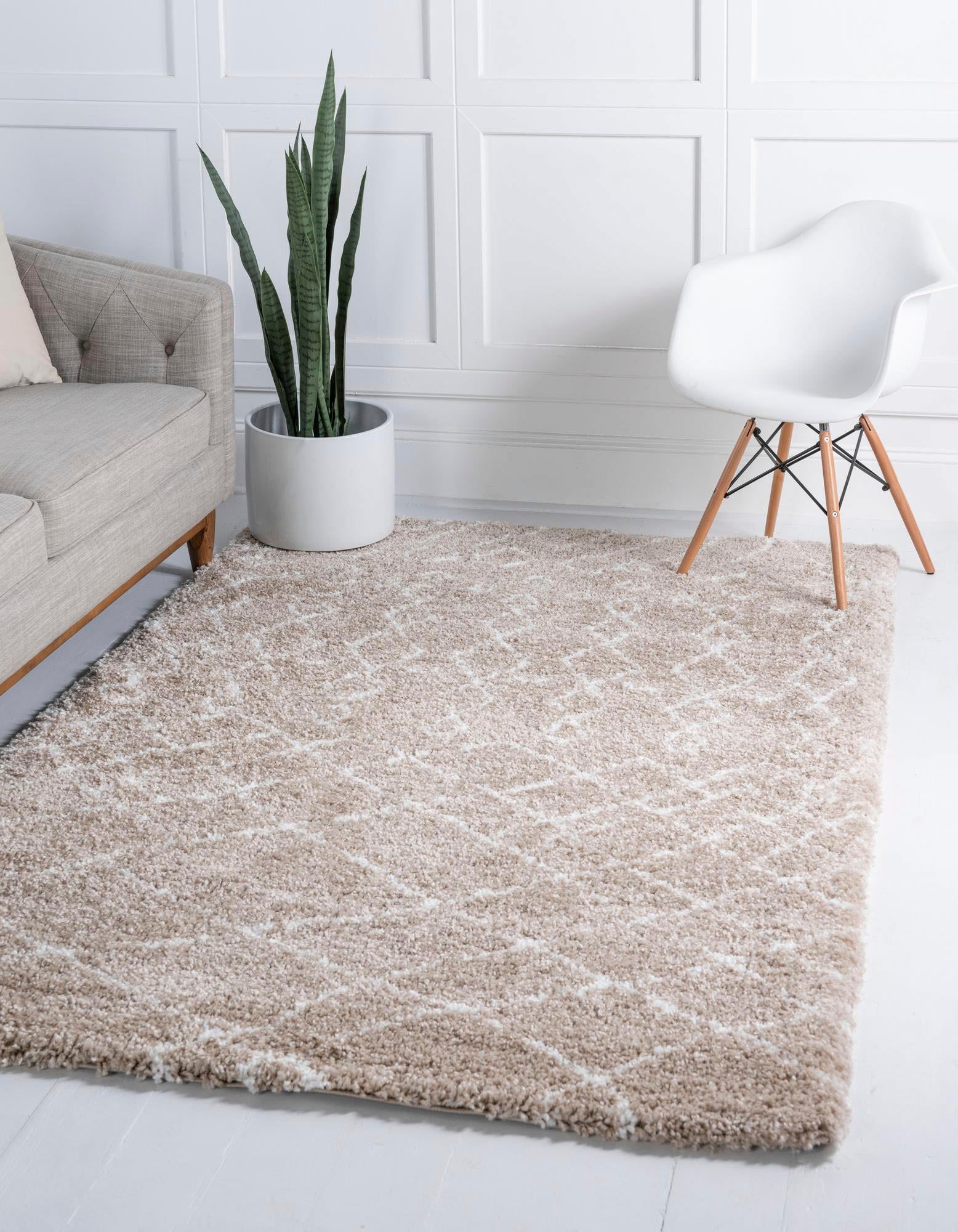 Myflair Möbel & Accessoires Hochflor-Teppich "Temara Shag, LAGERRÄUMUNG" rechteckig 51 mm Höhe gewebt, Scandi Design, ideal im Wohnzimmer & Schlafzimmer