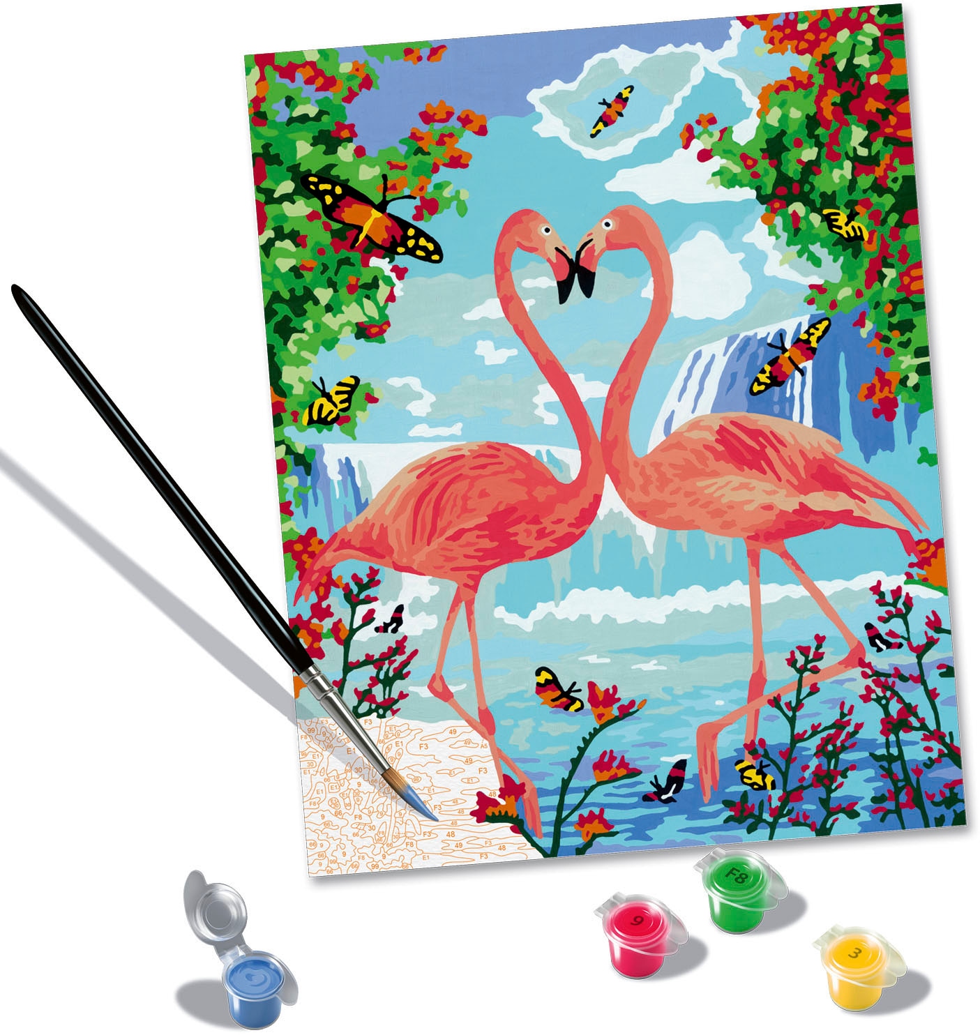 Ravensburger Malen nach Zahlen »CreArt, Flamingo Love«, Made in Europe