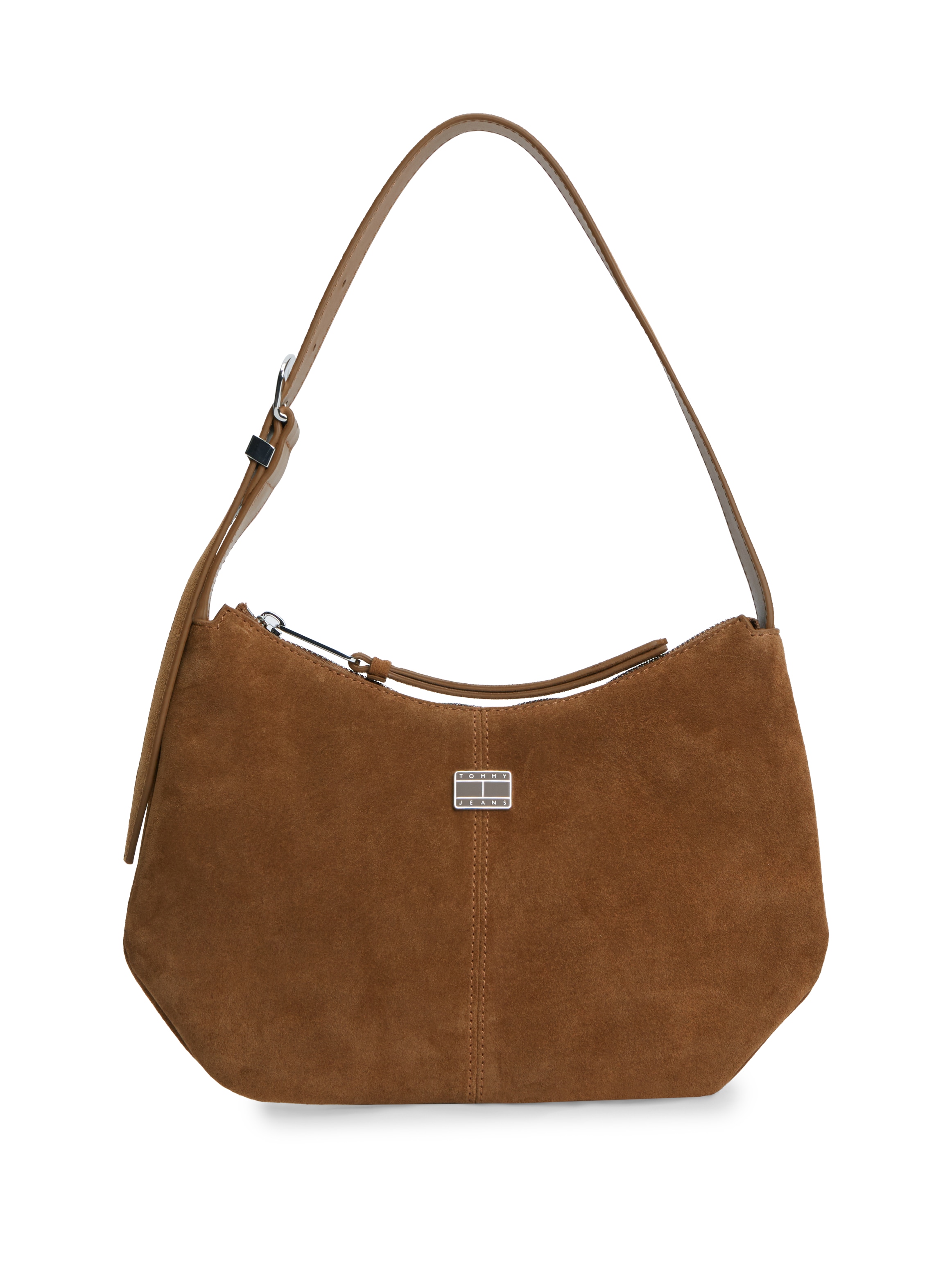 Tommy Jeans Schultertasche "TJW SLOUCHY SUEDE SHOULDER BAG" Tragetasche, Schultertasche, Handtasche mit Ziernaht