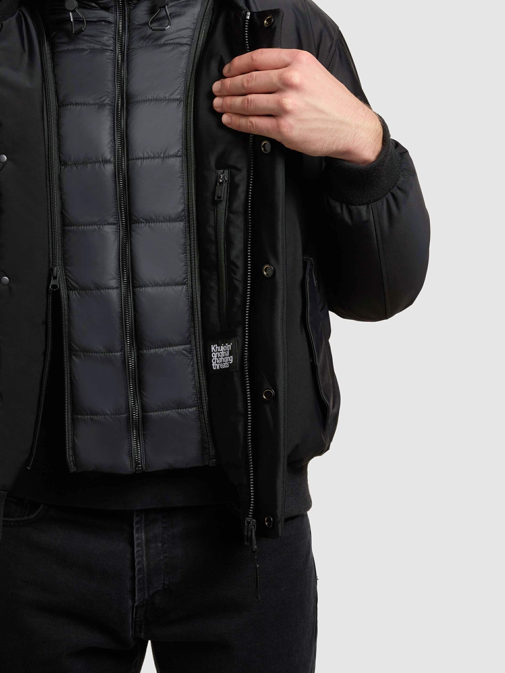 khujo Outdoorjacke »Clemat« mit Kapuze Warme Winterjacke mit abnehmbarem Inlayer