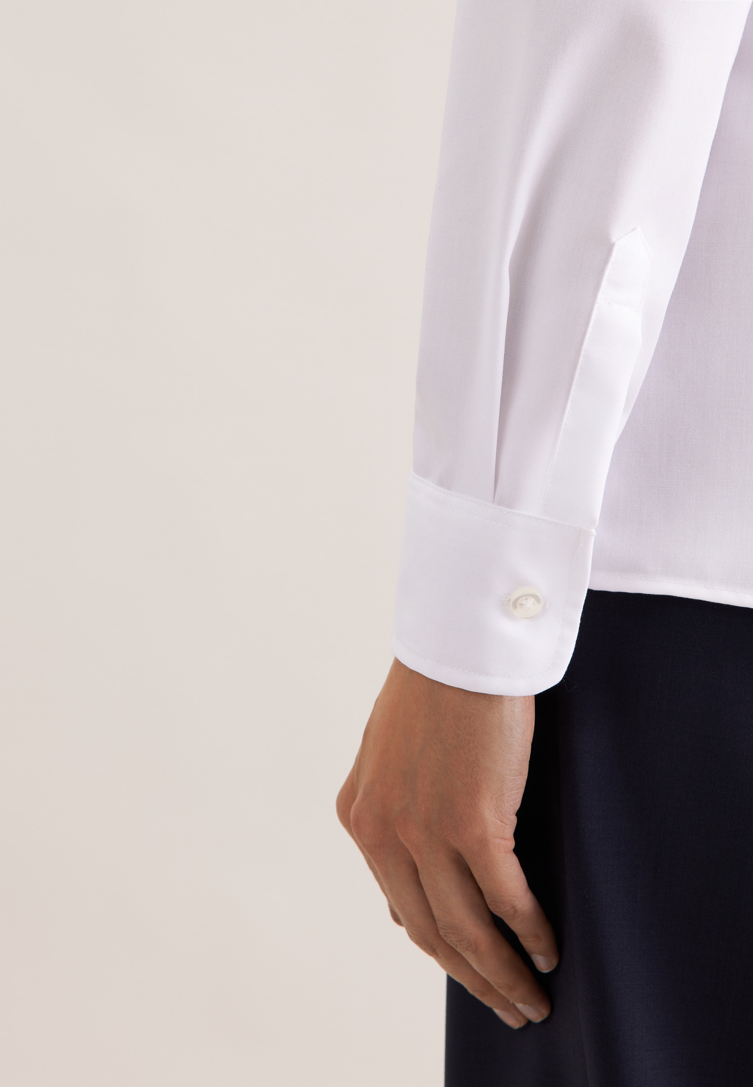 seidensticker Kurzarmbluse 1/1 Kragen Uni