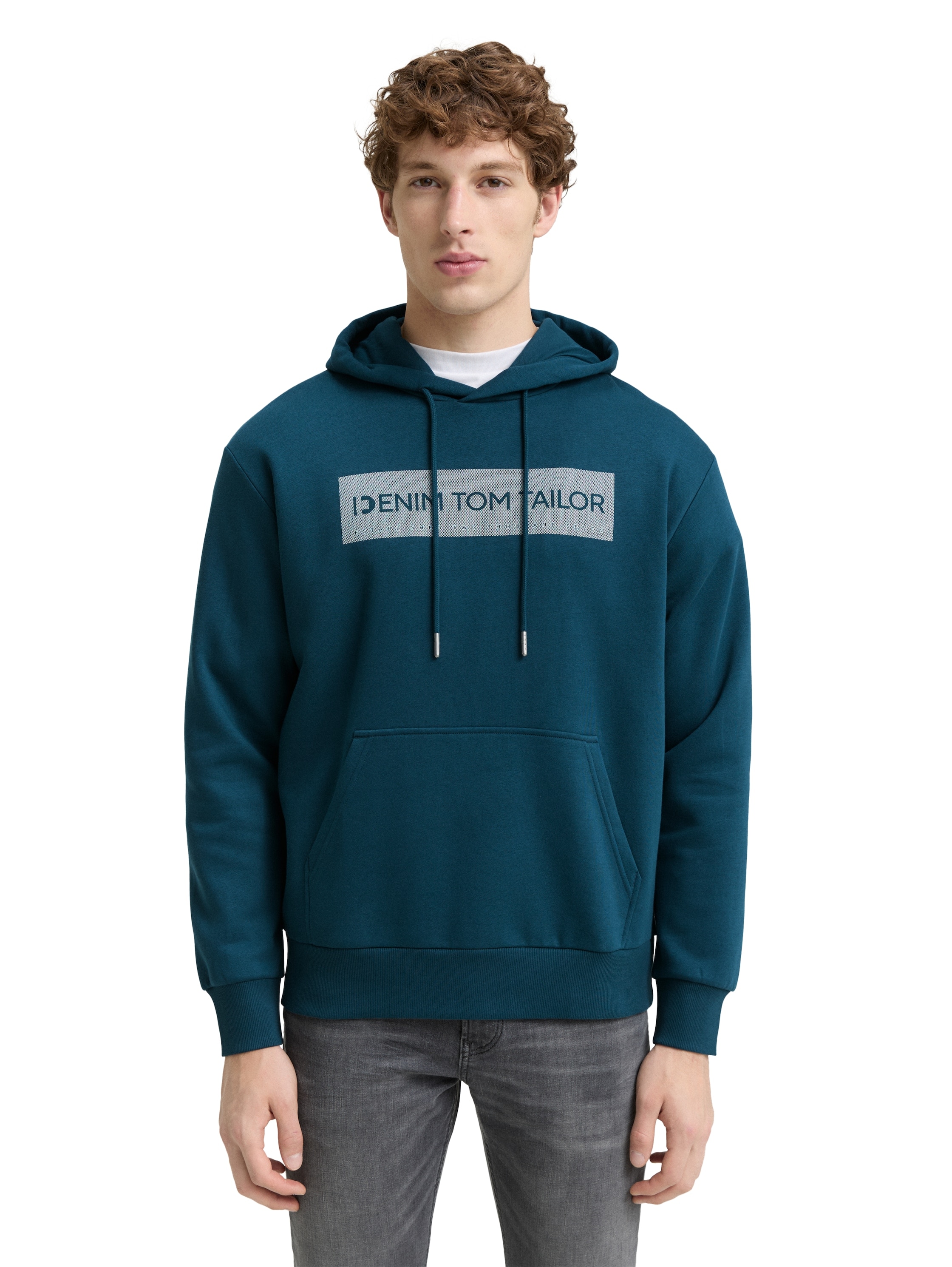 TOM TAILOR Denim Hoodie, mit Logo Print günstig online kaufen