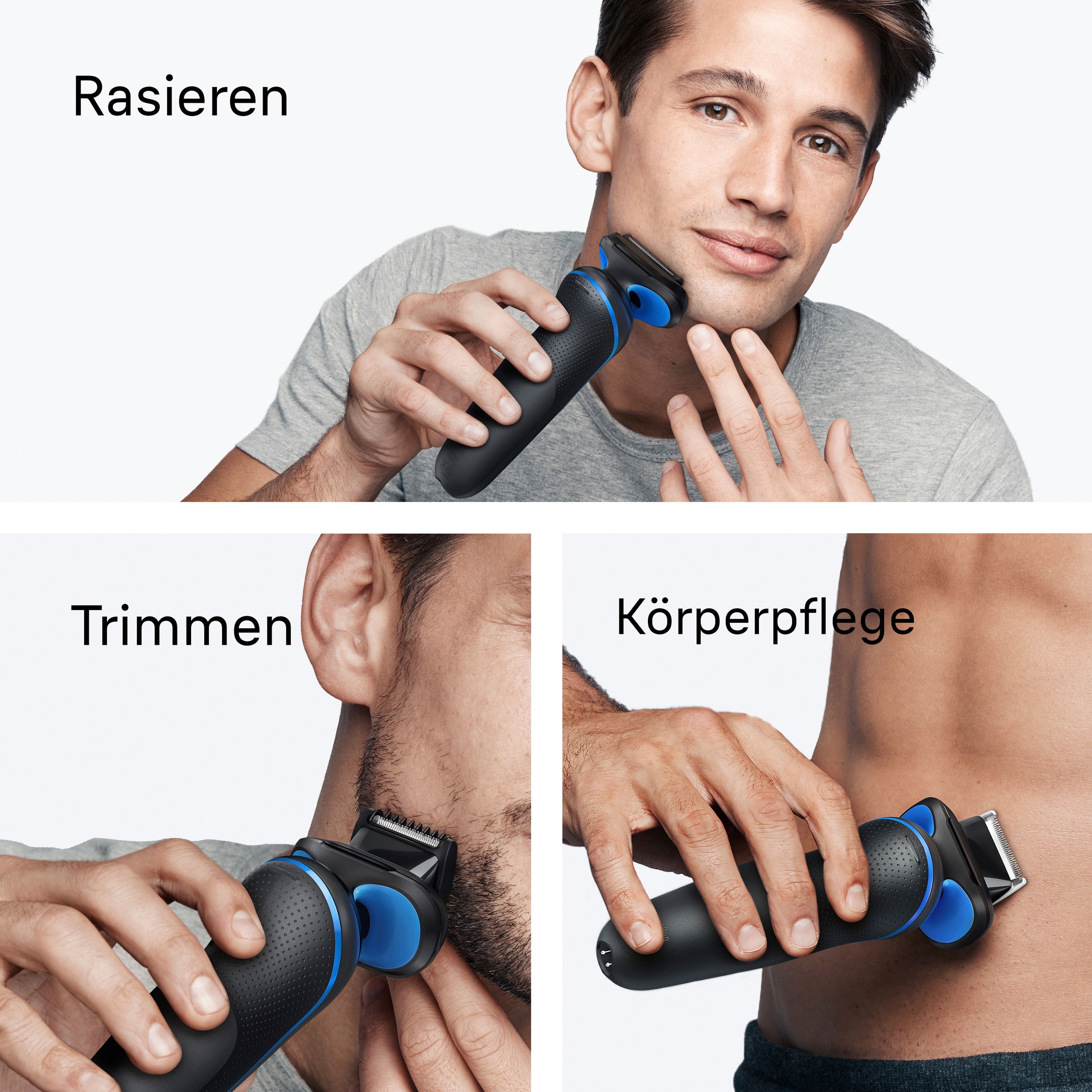Braun Elektrorasierer »Series 5 52-B1650s« Reinigungsstation Bis zu 50 min, +2 Aufsätze, Nass- & Trocken, 100% Wasserdicht