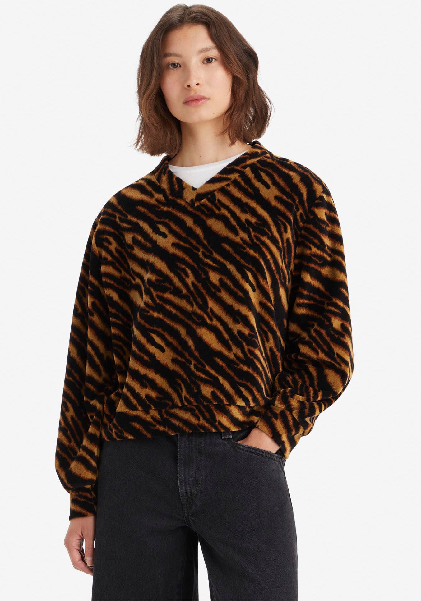 Levi's® Sweatshirt »HALF MOON PULL OVER«, im Animal-Look