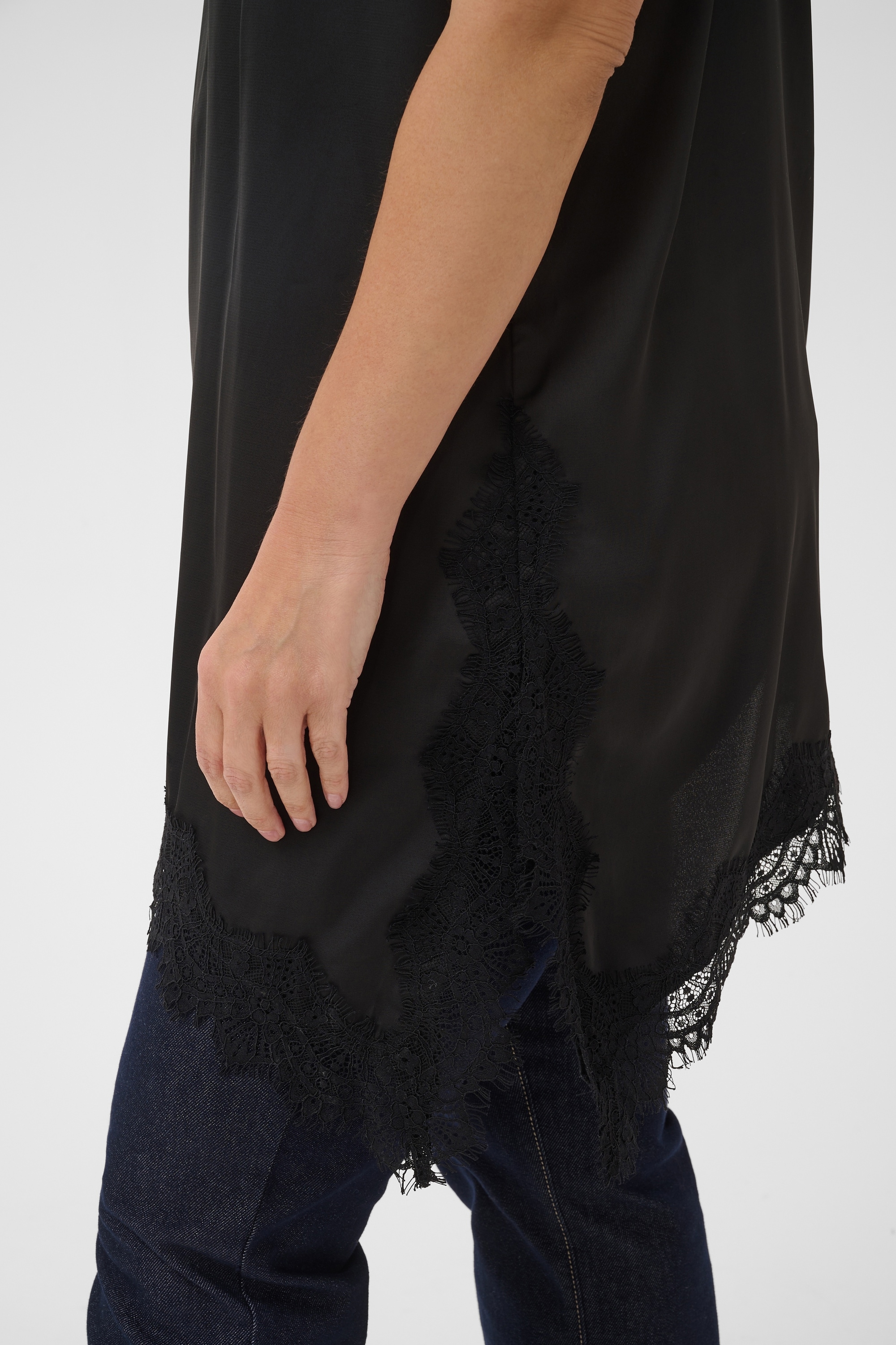KAFFE Curve Blusentop »Damen Bluse ärmellos KCmiana«