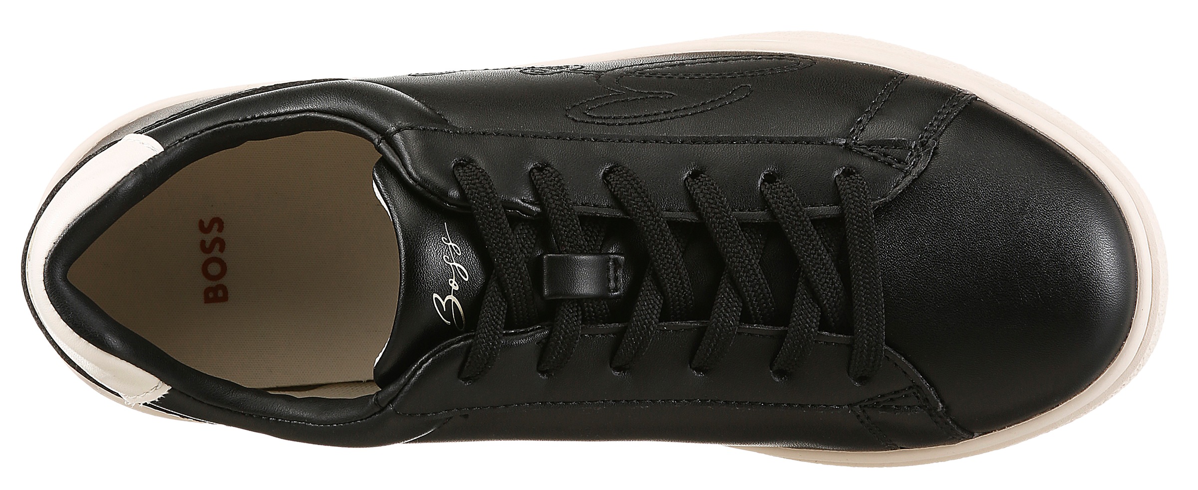 BOSS ORANGE Sneaker »Everlynn Tenn«  Schnürschuh,Halbschuh,Freizeitsneaker mit Kontrastbesatz an der Ferse