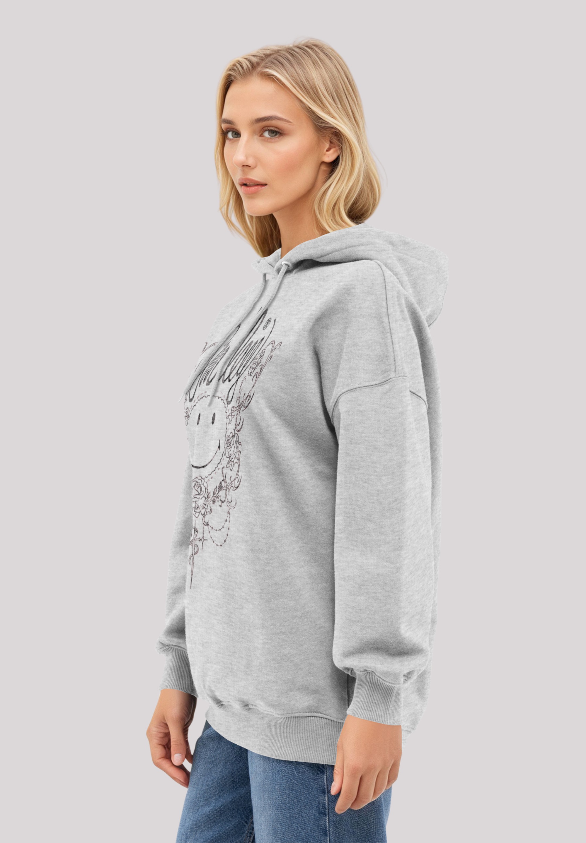 F4NT4STIC Kapuzenpullover »Smiley Originals Flower Spring«, Premium Qualität