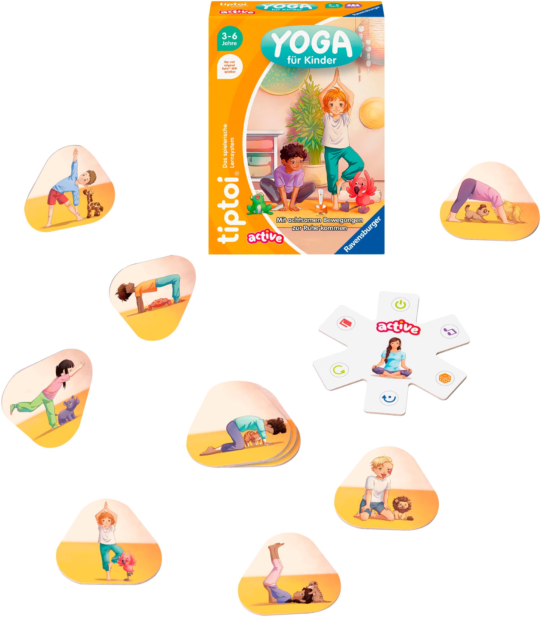 Ravensburger Spiel »tiptoi® ACTIVE Yoga für Kinder«, Made in Europe
