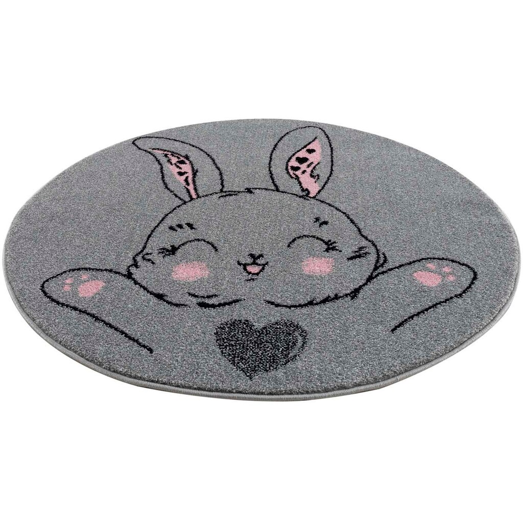 Wohnen Teppiche Carpet City Kinderteppich »Savanna 9379«, rund, 11 mm Höhe, Spielteppich, Teppich, Hase, Grau, für Kinderzimmer, Wohnen Teppiche Carpet City Kinderteppich »Savanna 9379«, rund, 11 mm Höhe, Spielteppich, Teppich, Hase, Grau, für Kinderzimmer,