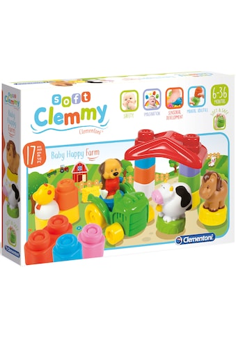 Clementoni® Spielbausteine »Clemmy Soft, Happy Farm«, (17 St.) kaufen