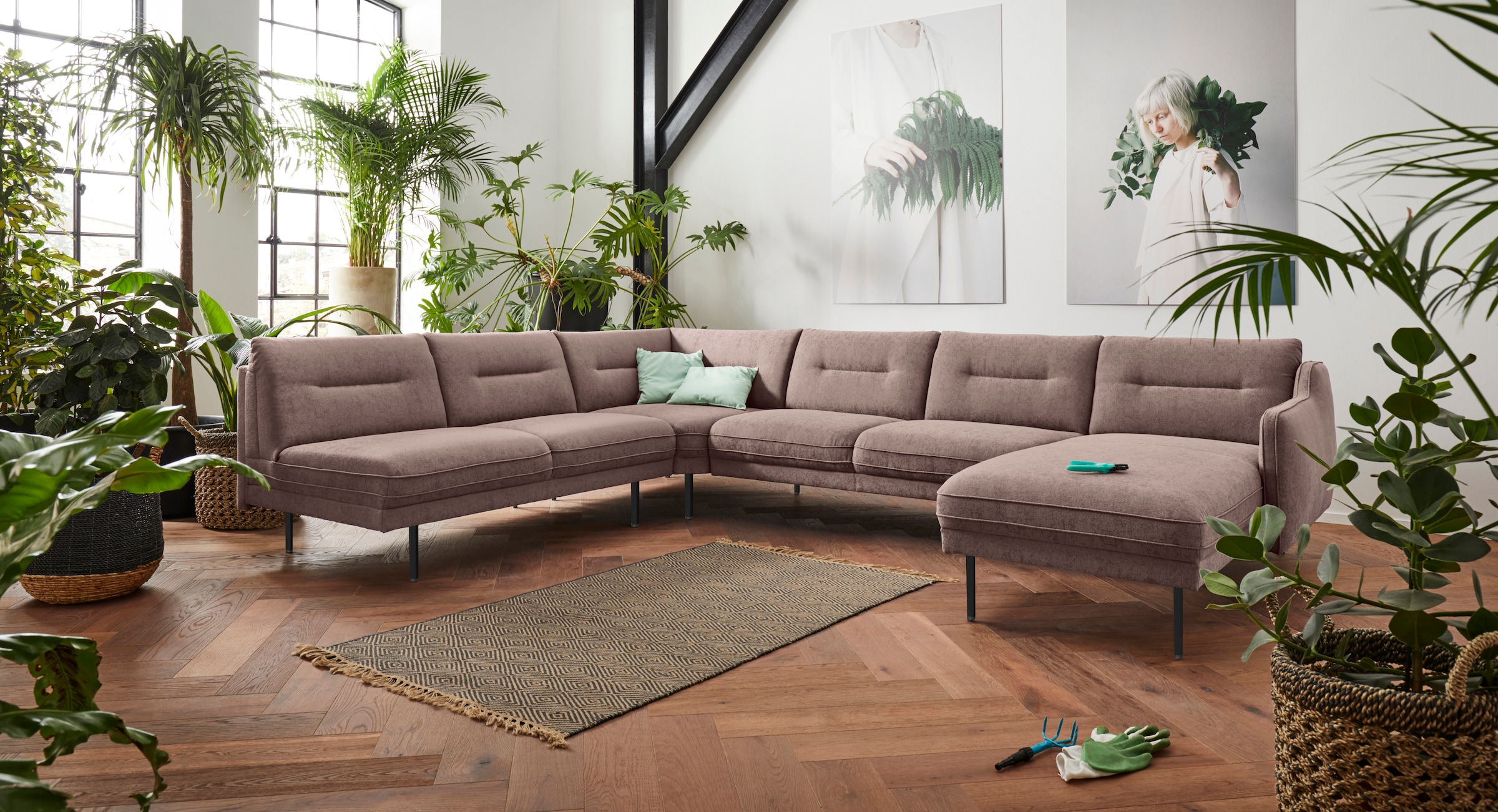 andas Wohnlandschaft "Nordfyn U-Form", edles Design in 3 Bezugsqualitäten, günstig online kaufen