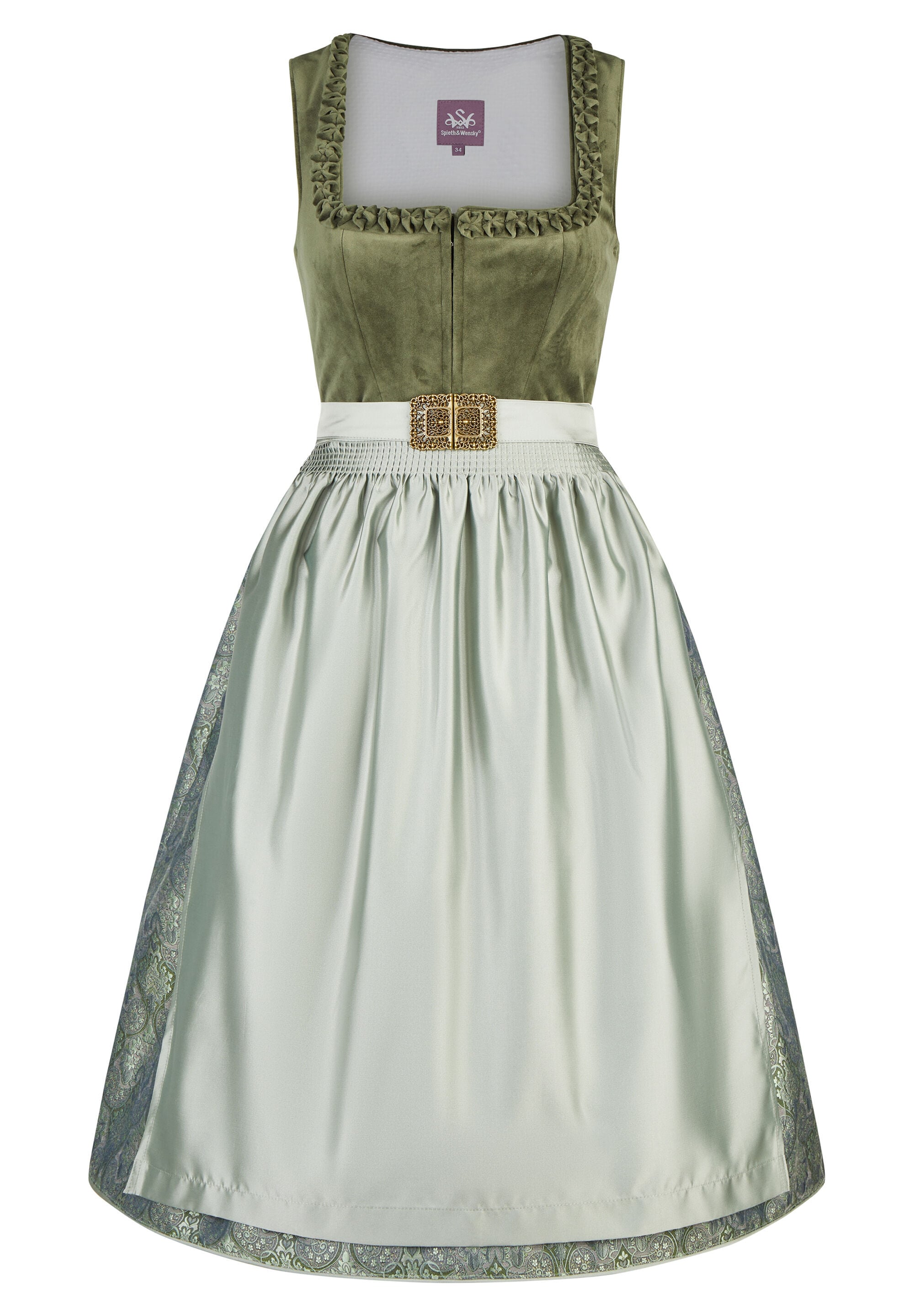 Spieth & Wensky Dirndl "Spieth & Wensky Dirndl Koral" mit dekorativer Schürze