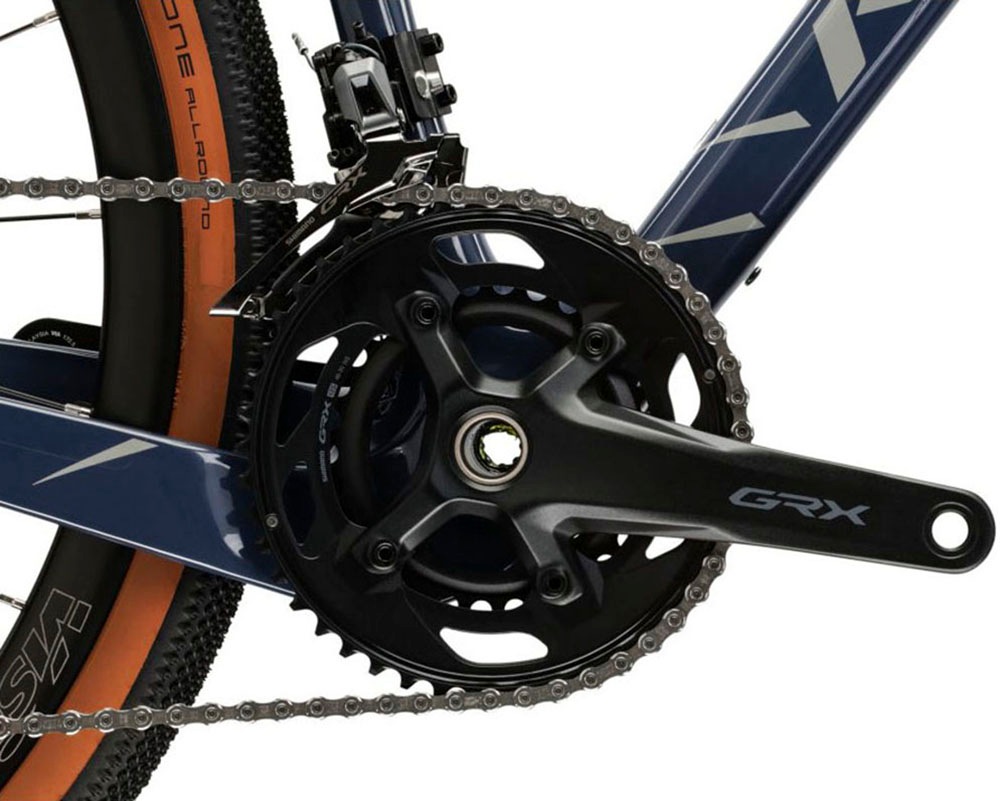 Kross Gravelbike »KROSS Gravelbike Esker 8.0 28" blau 24 Gänge«, 24 Gang, Shimano, GRX RX820 Schaltwerk, Kettenschaltung