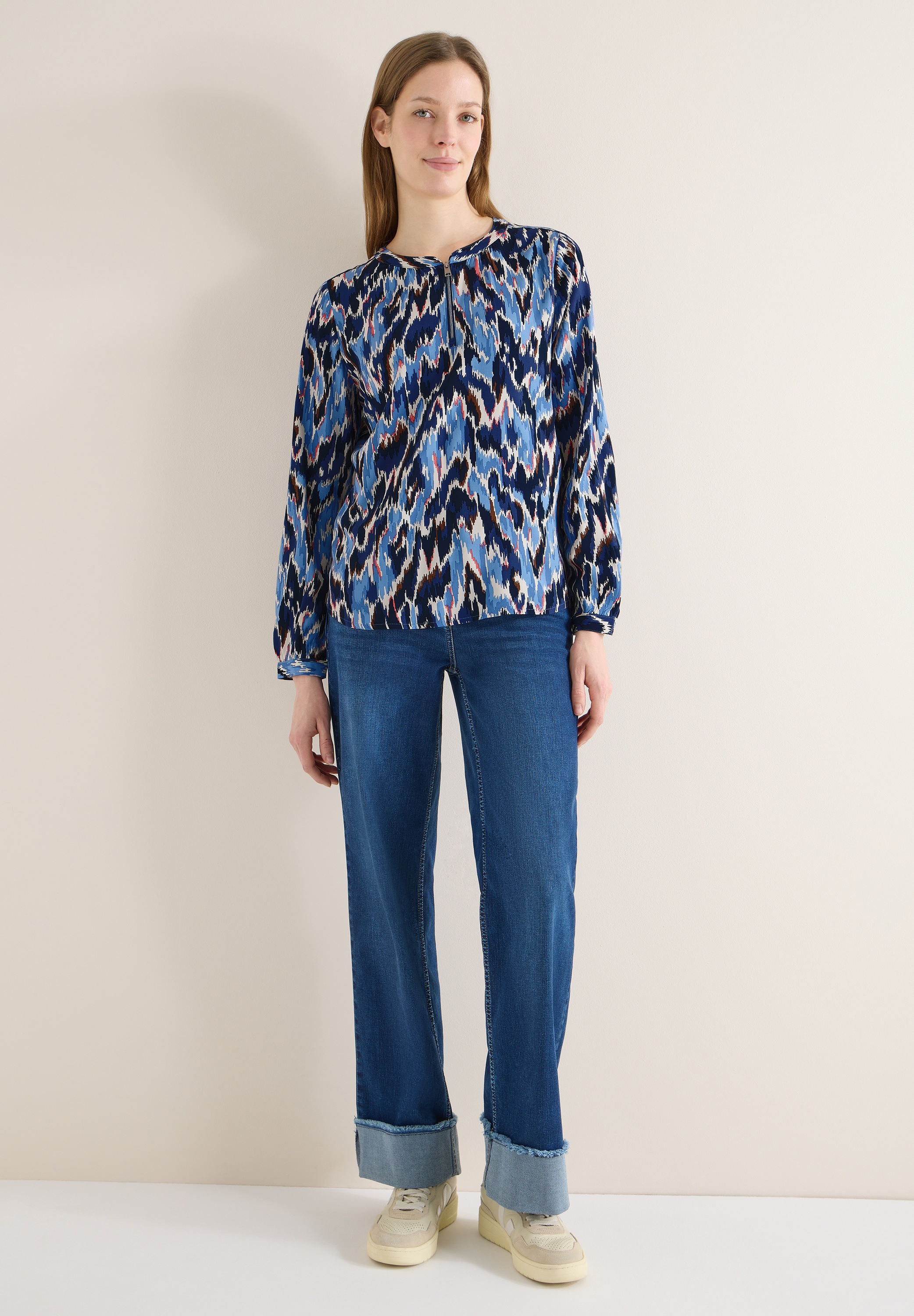 Cecil Langarmbluse aus softer Viskose