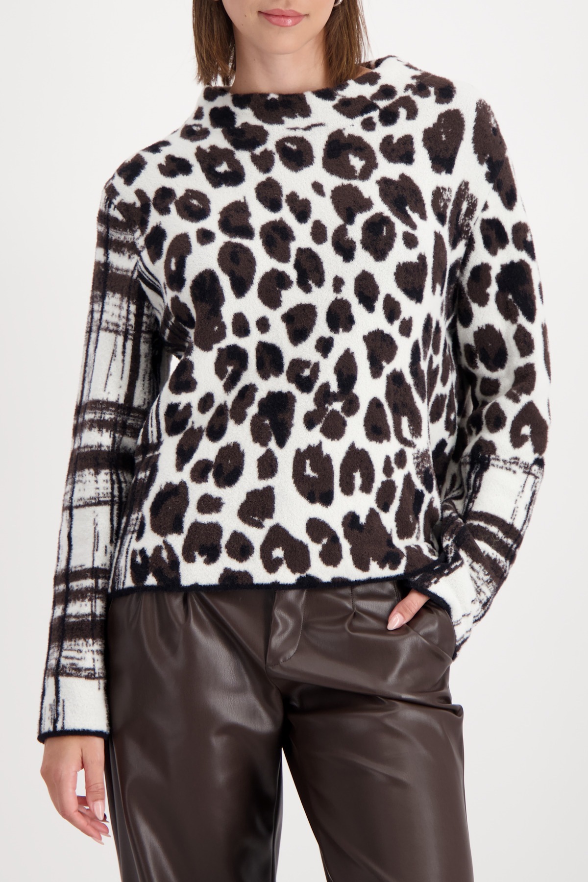 Monari Strickpullover Regular fit mit Stehkragen günstig online kaufen