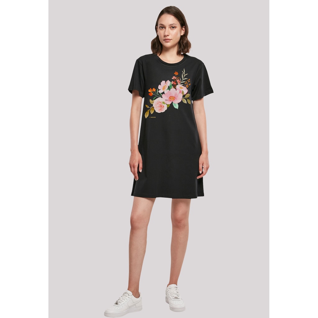 F4NT4STIC Shirtkleid »Blumenmuster Damen T-Shirt Kleid«