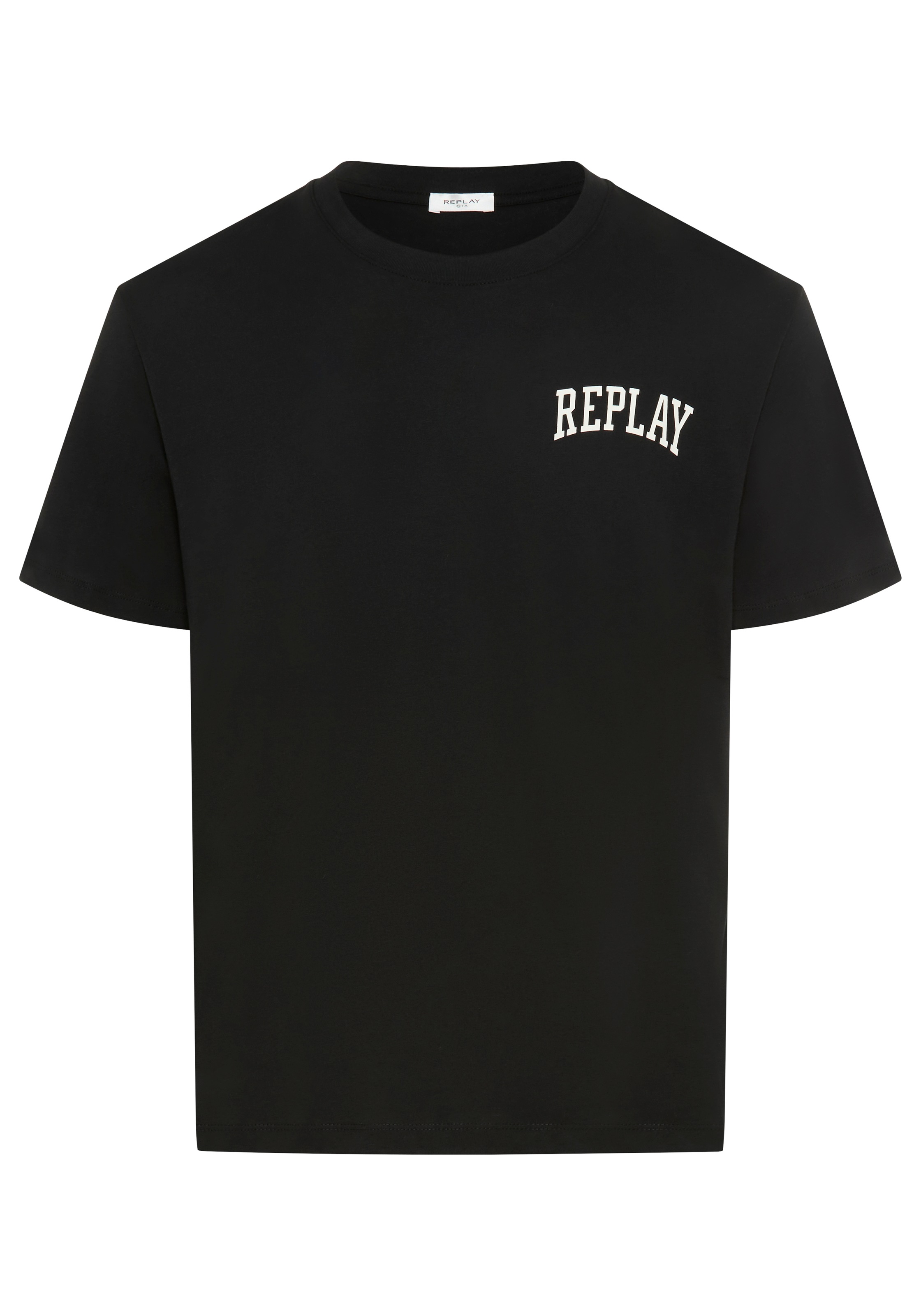 T-Shirt REPLAY, Damen, Gr. XL, schwarz, Jersey, Obermaterial: 100% Baumwolle, Basic, oversize, Rundhals, Shirts T-Shirt 3