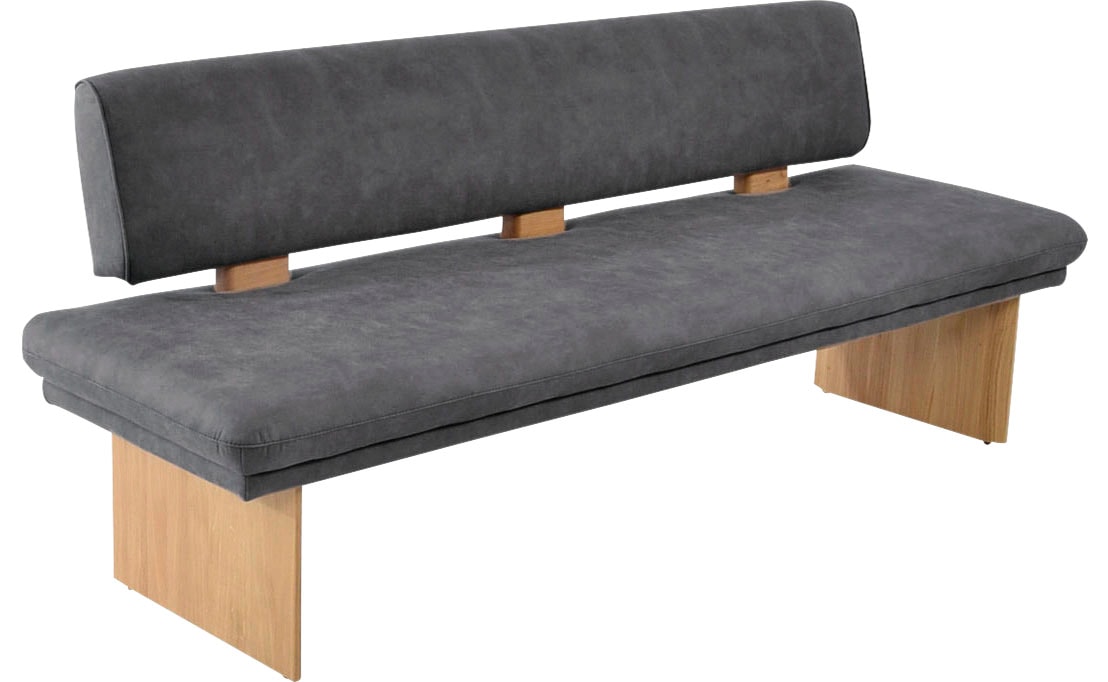 K+W Komfort & Wohnen Essbank "Longbeach Polsterbank" 1 Stk. tlg. Spitzkissenoptik im Sitz, wahlweise in der Breite 204cm oder 224cm
