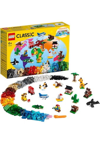 LEGO® Konstruktionsspielsteine »Einmal um die Welt (11015), LEGO® Classic«, (950 St.),... kaufen