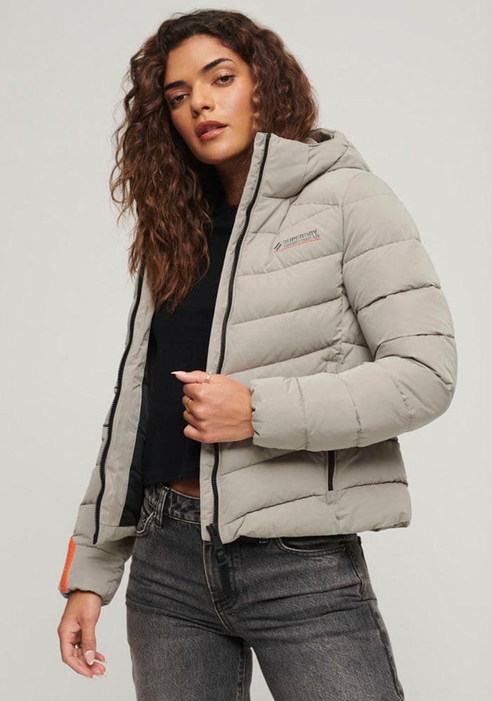 Superdry Steppjacke »HOODED MICROFIBRE BAUR PADDED online bestellen Kapuze mit JKT«, 