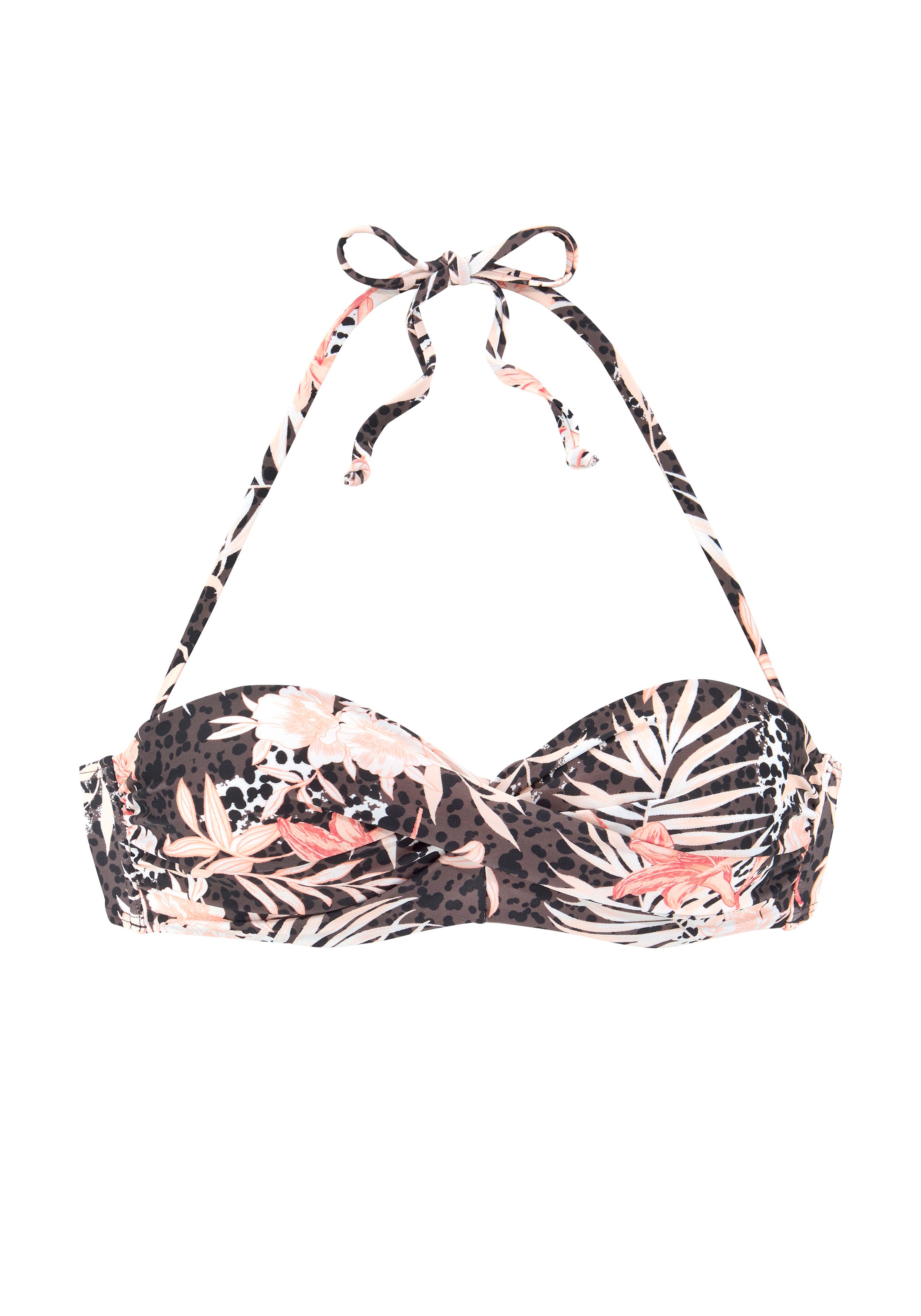 Buffalo Bügel-Bandeau-Bikini-Top "Branda" mit floralem Design günstig online kaufen