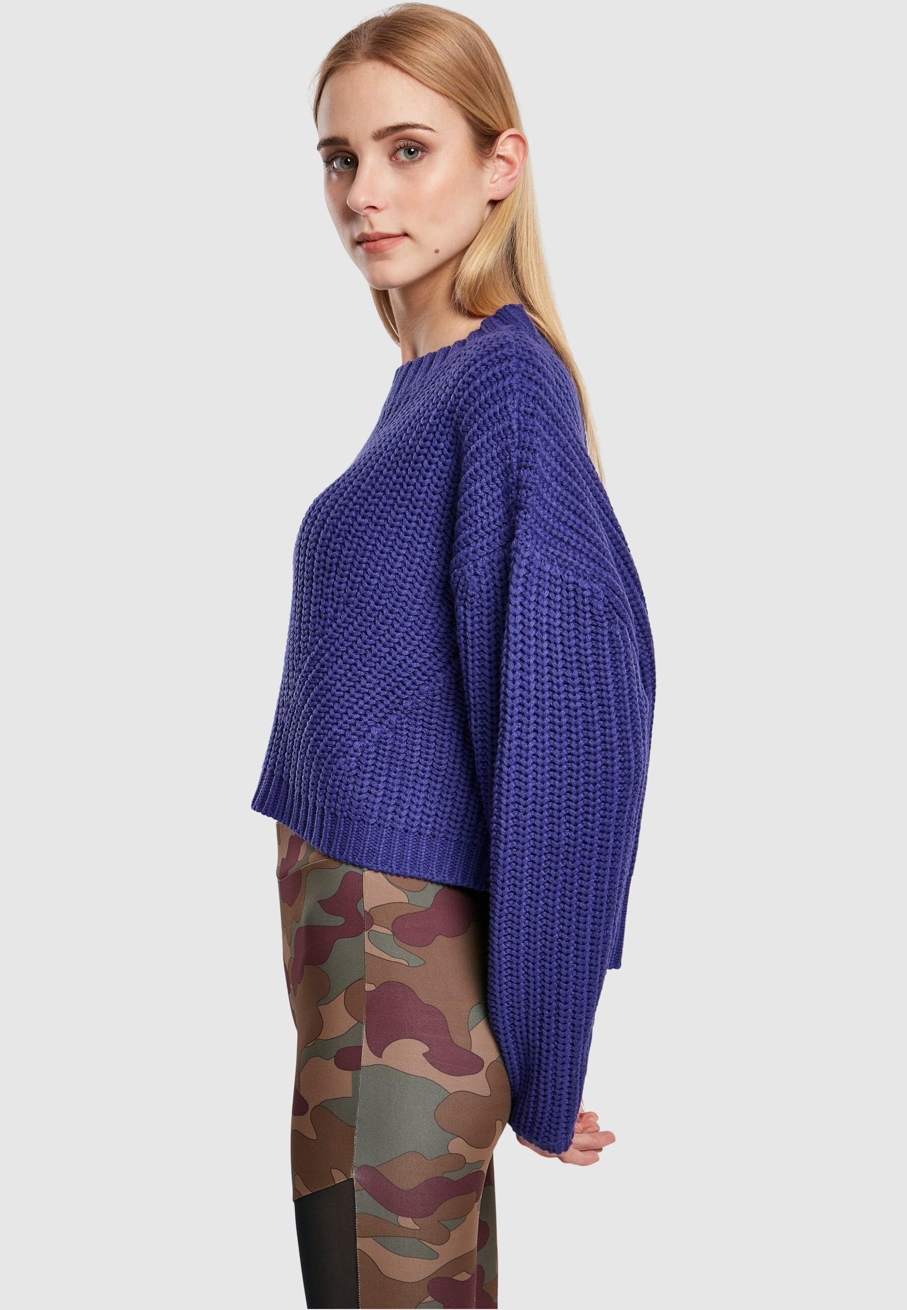 URBAN CLASSICS Rundhalspullover »Urban Classics Damen Ladies Wide Oversize Sweater«, (1 tlg.)