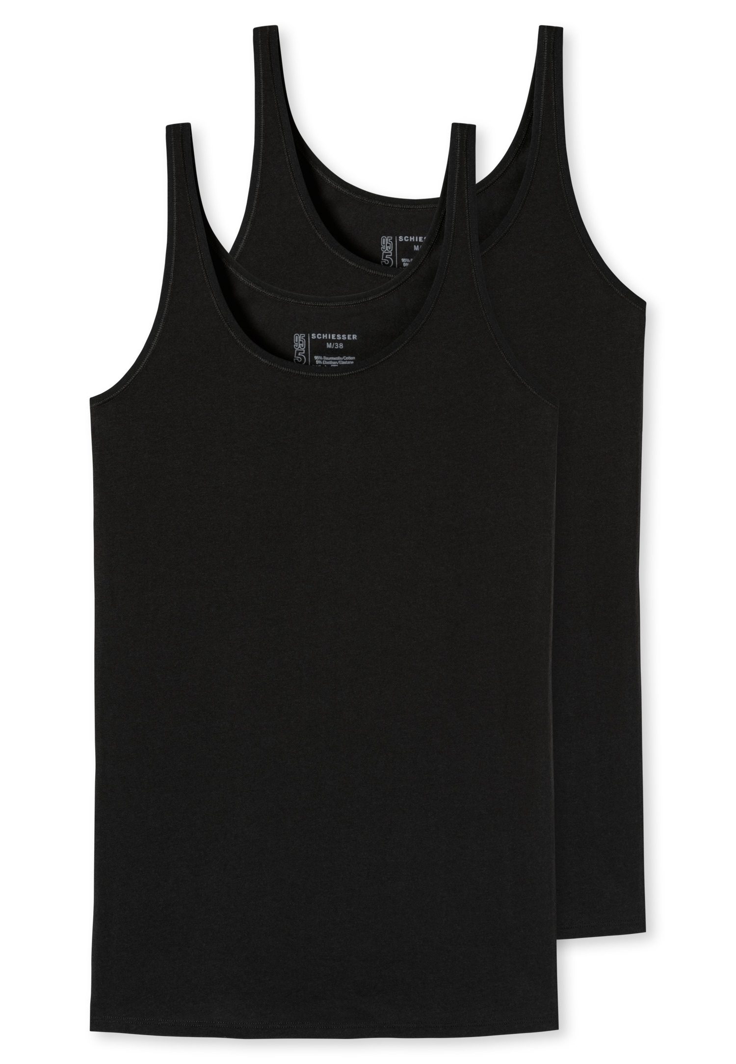 Schiesser Trägertop "95/5" Single-Jersey Qualität, Rundhalsausschnitt, Cotton-Mix