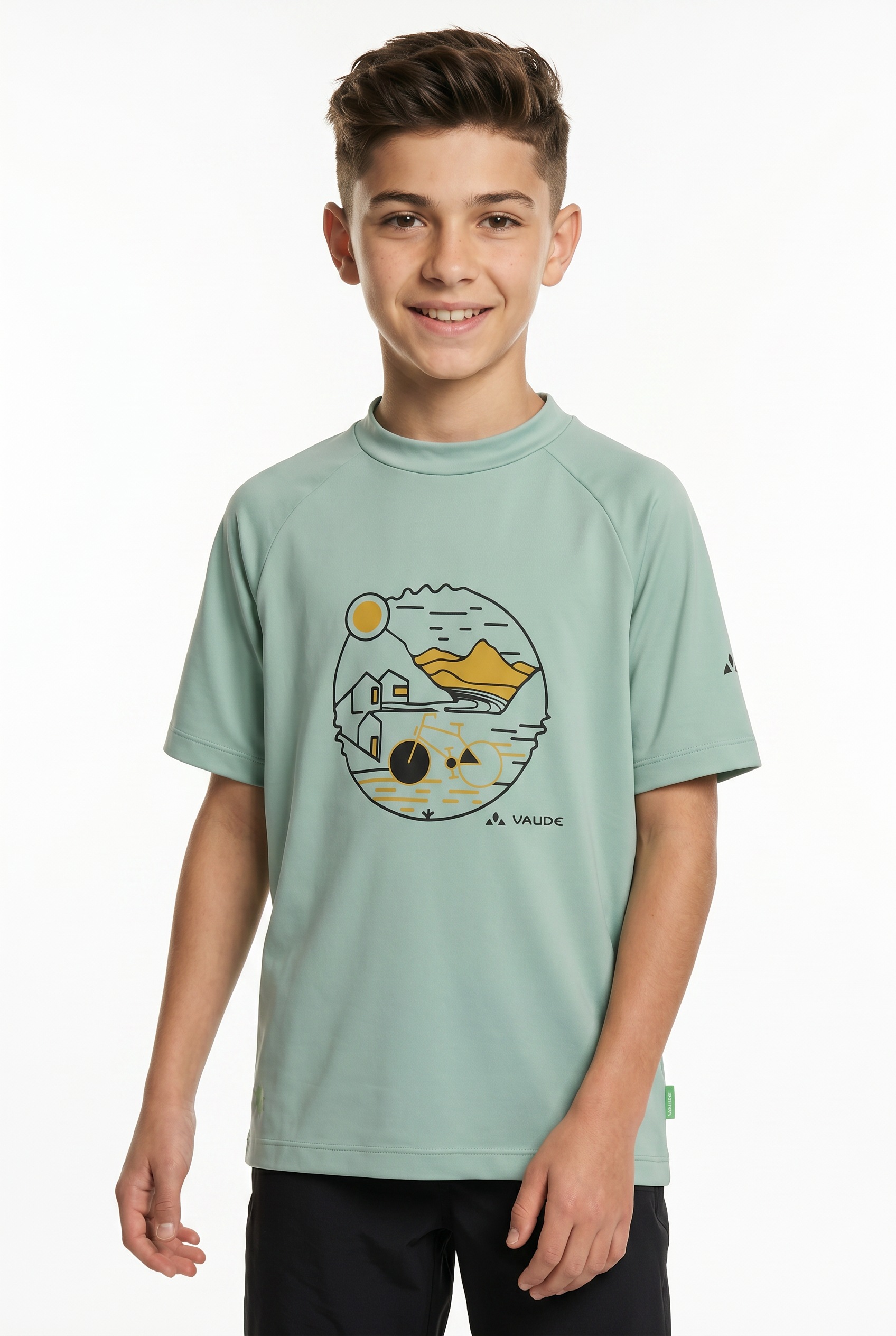 VAUDE Funktionsshirt "Kids Solaro T-Shirt III" für Kinder, elastisches Material, schnelltrocknend, hoher UV-Schutz