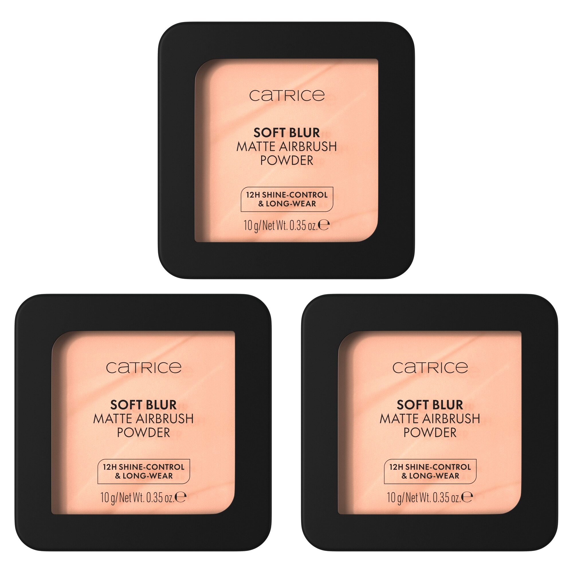 Catrice "SOFT BLUR MATTE AIRBRUSH POWDER" mattierendes Puder mit 12h-Glanz-Kontrolle und 12h-Halt