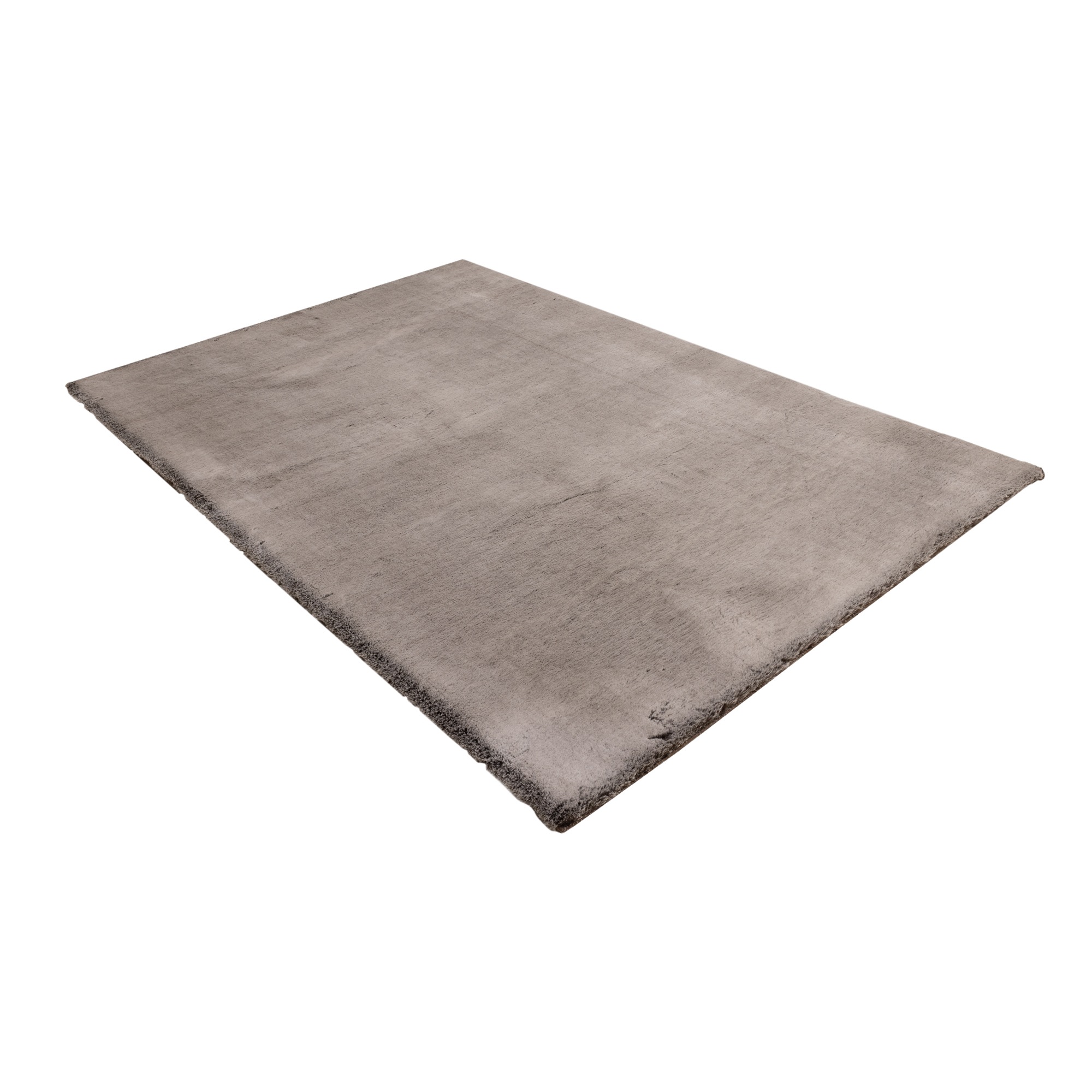 Fellteppich OBSESSION "Eternity 500", braun (wallnuss), B:80cm H:45mm L:150cm, Polyester, Teppiche, Fellteppich, Kunstfell, Uni Farben, seidenglänzend, samtweich, weich & kuschelig 3