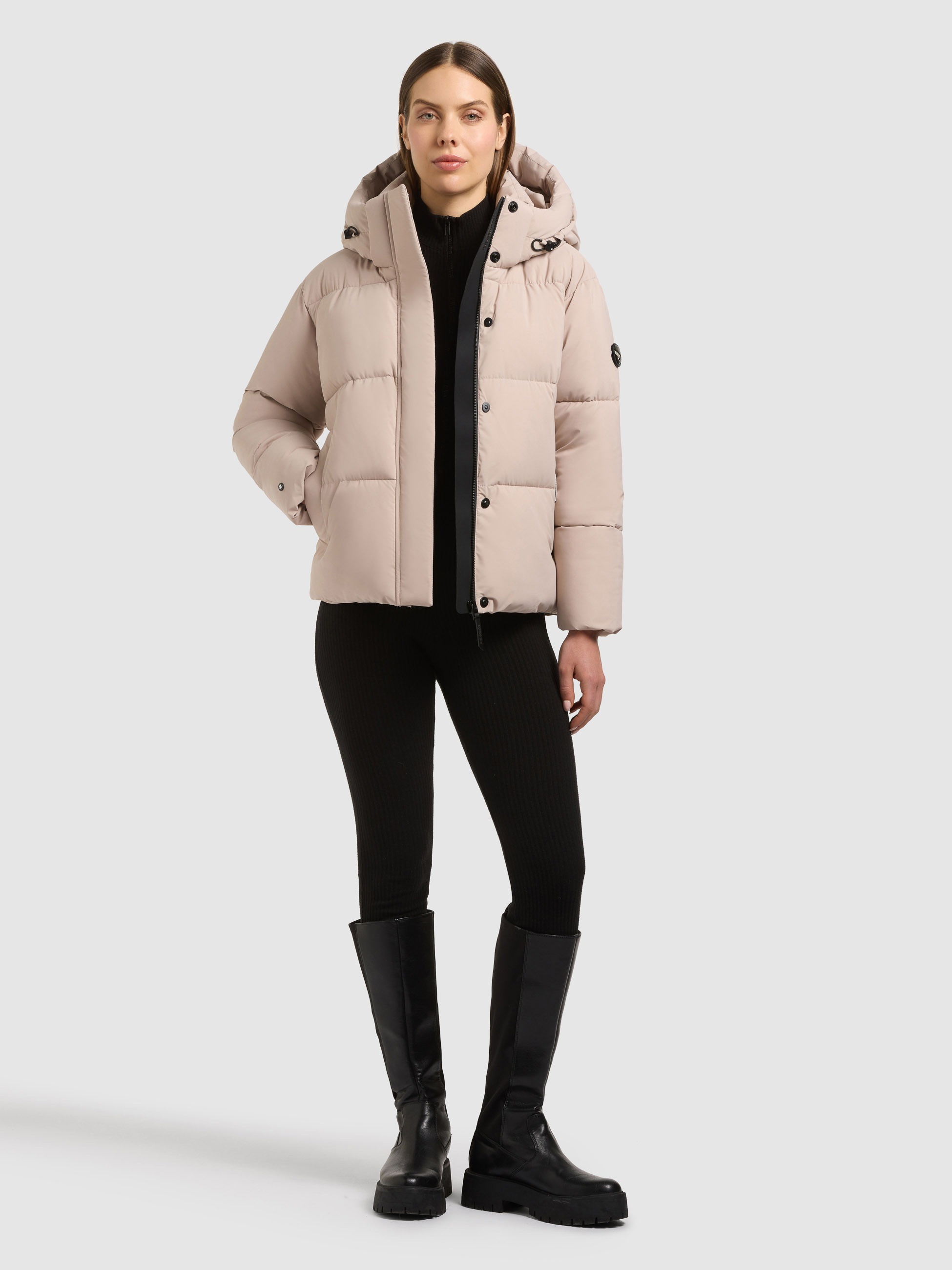 khujo Steppjacke »DEVINA3 MATT« mit Kapuze